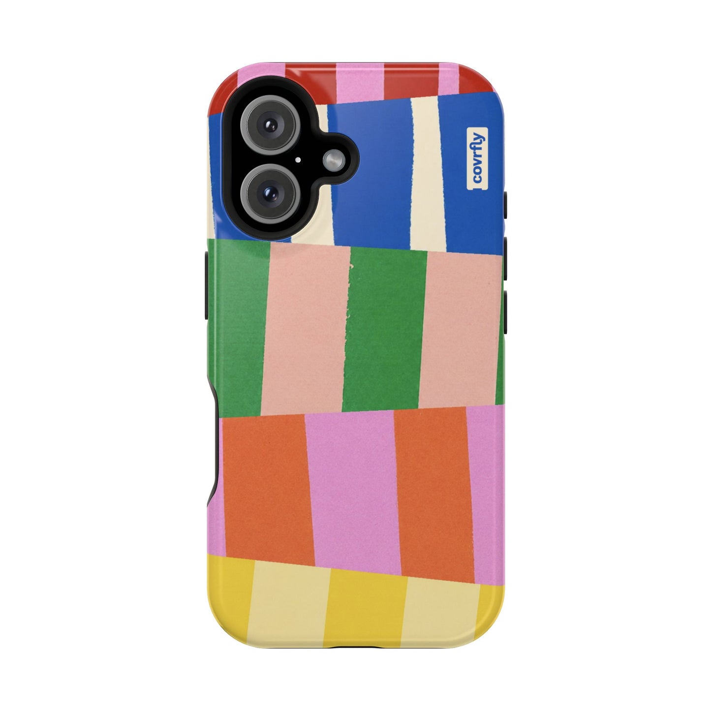 Funda Franjas Rotas para iPhone 16 - View 1 - Diseño Premium covrfly
