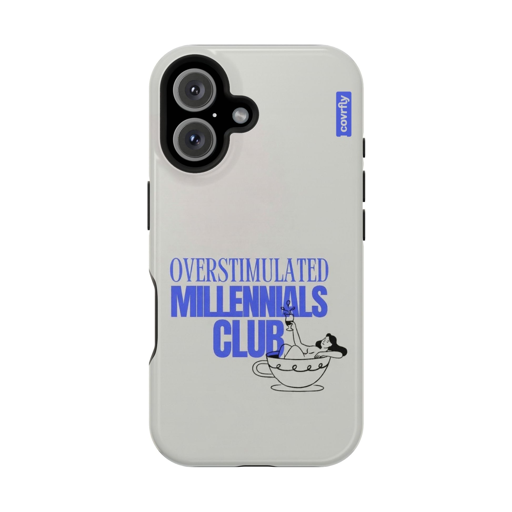 Funda Overstimulated Club para iPhone 16 - View 1 - Diseño Premium covrfly
