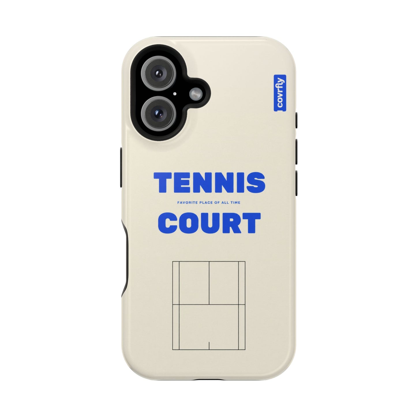 Funda Tennis Court para iPhone 16 - View 1 - Diseño Premium covrfly