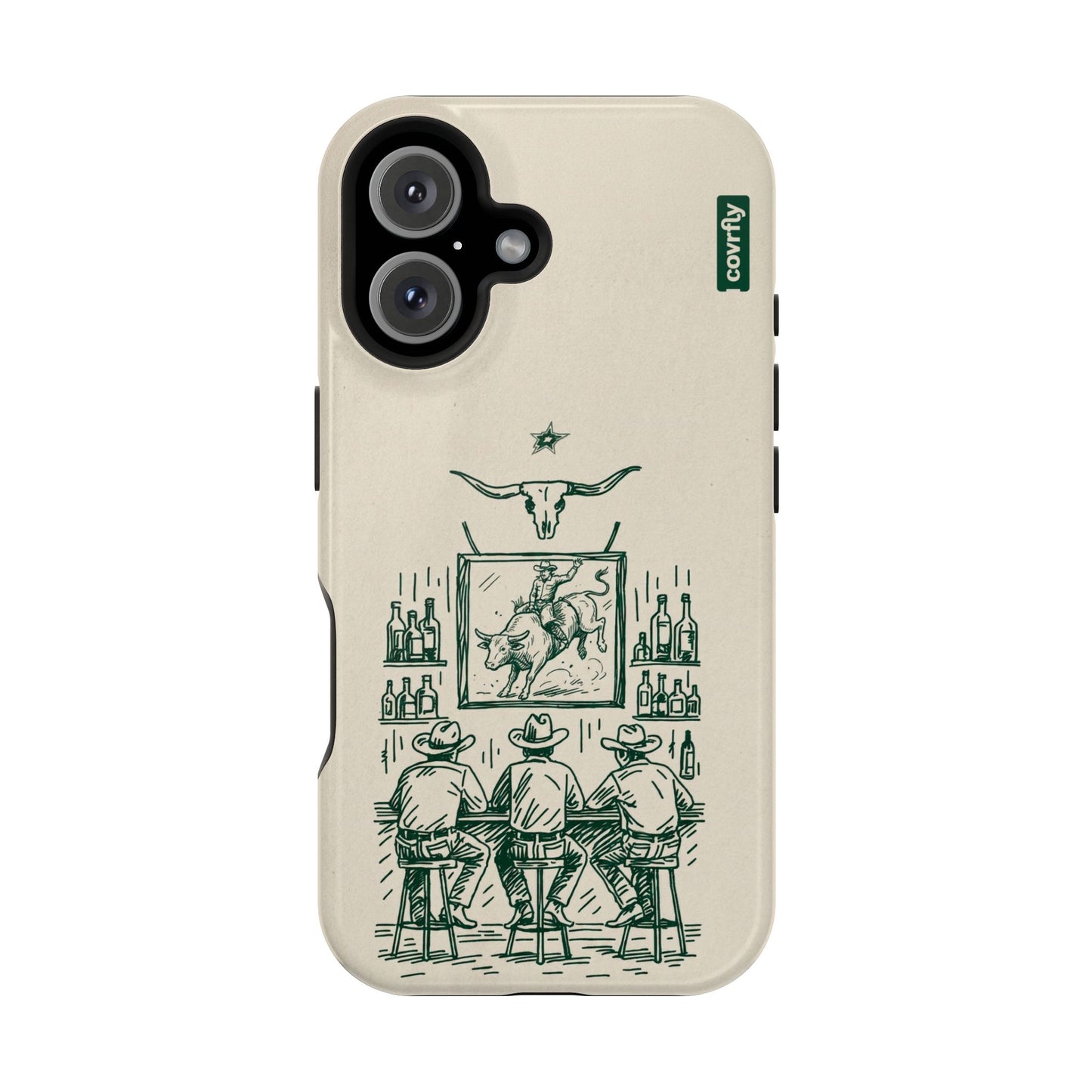 Funda Tres Sillas para iPhone 16 - View 1 - Diseño Premium covrfly