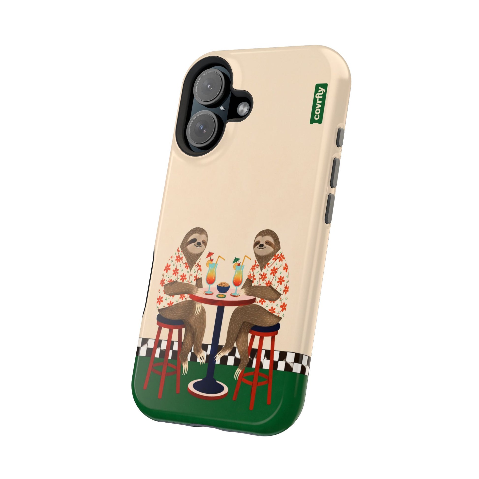Funda Dos Perezas para iPhone 16 - View 2 - Diseño Premium covrfly