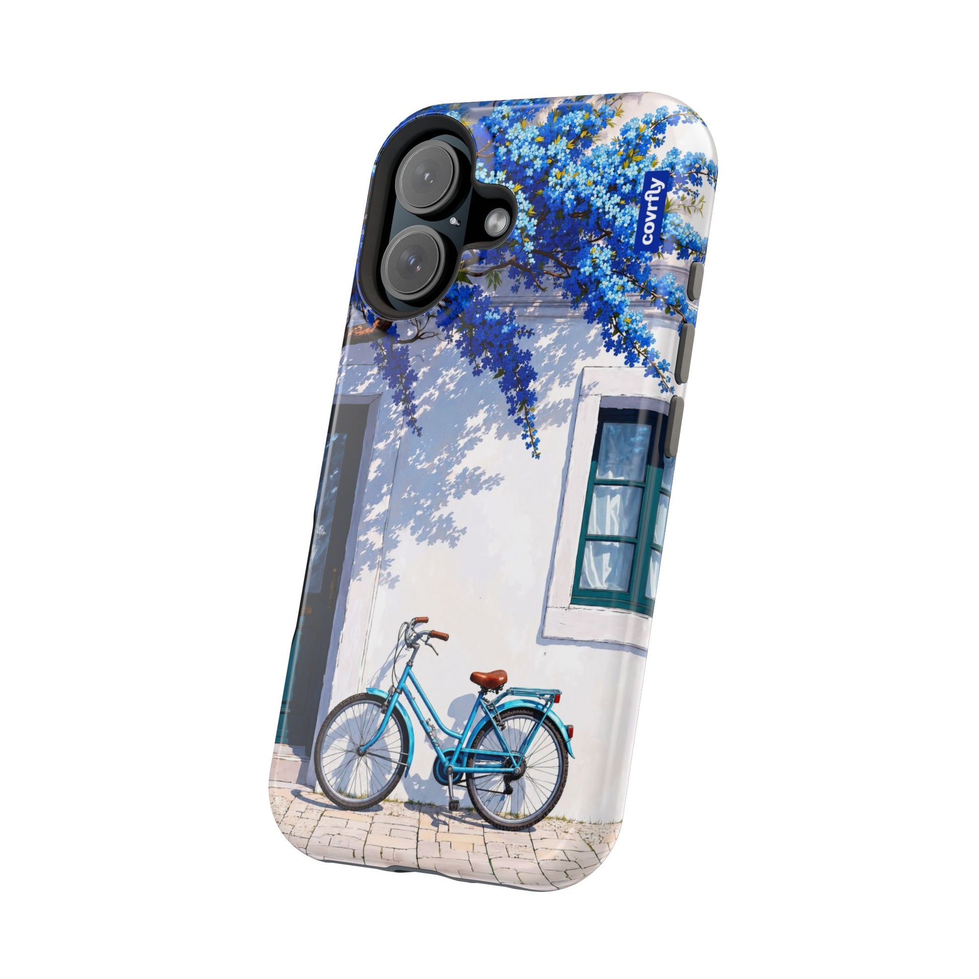 Funda Flores & Ruedas para iPhone 16 - View 2 - Diseño Premium covrfly