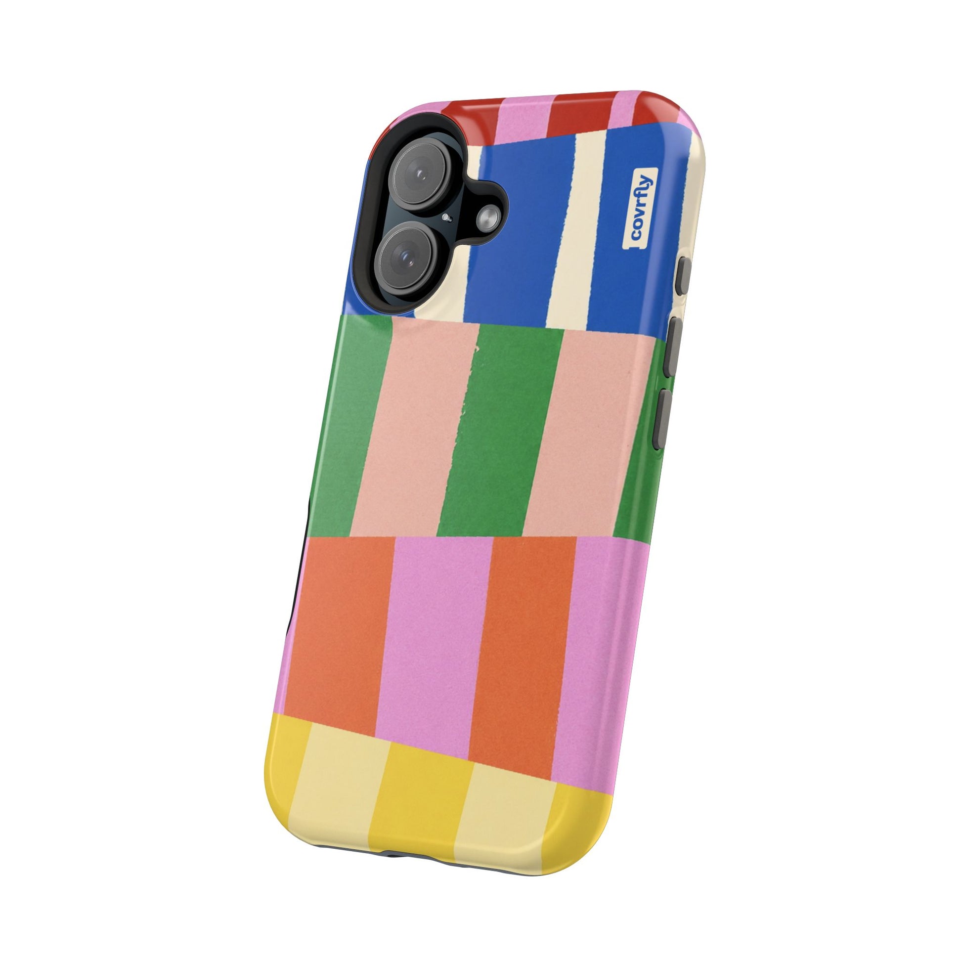 Funda Franjas Rotas para iPhone 16 - View 2 - Diseño Premium covrfly
