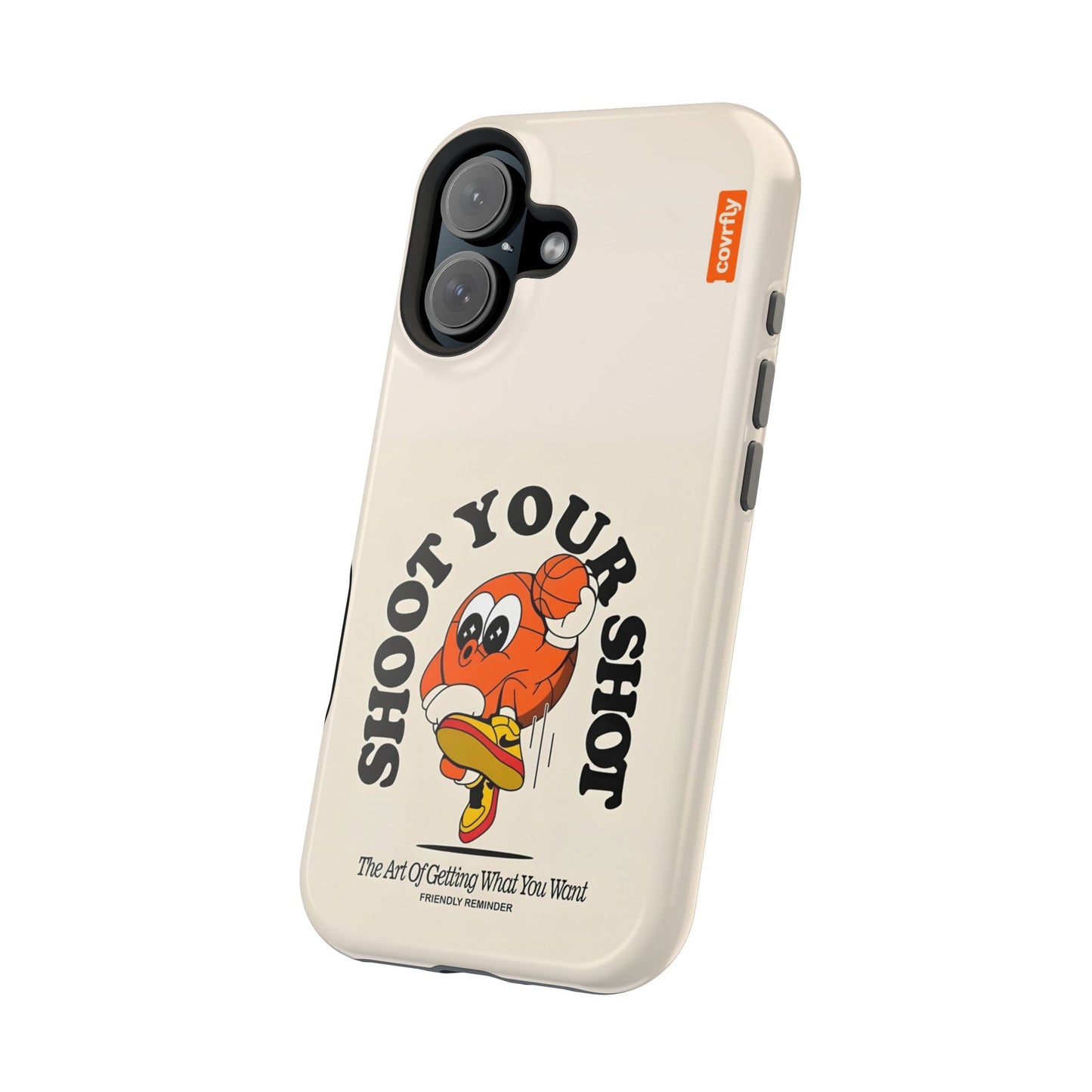 Funda Shoot Your Shot para iPhone 16 - View 2 - Diseño Premium covrfly
