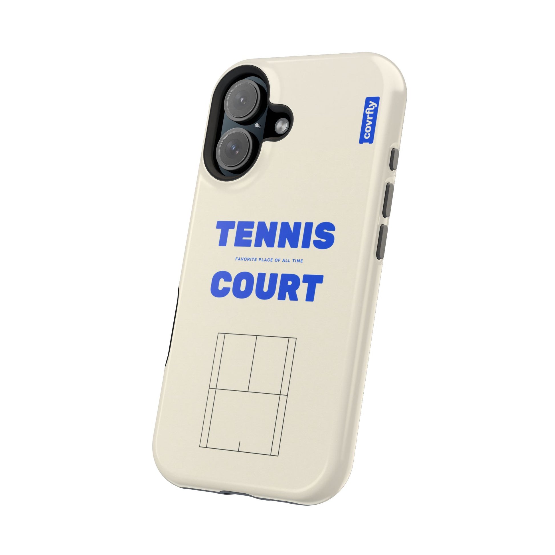 Funda Tennis Court para iPhone 16 - View 2 - Diseño Premium covrfly