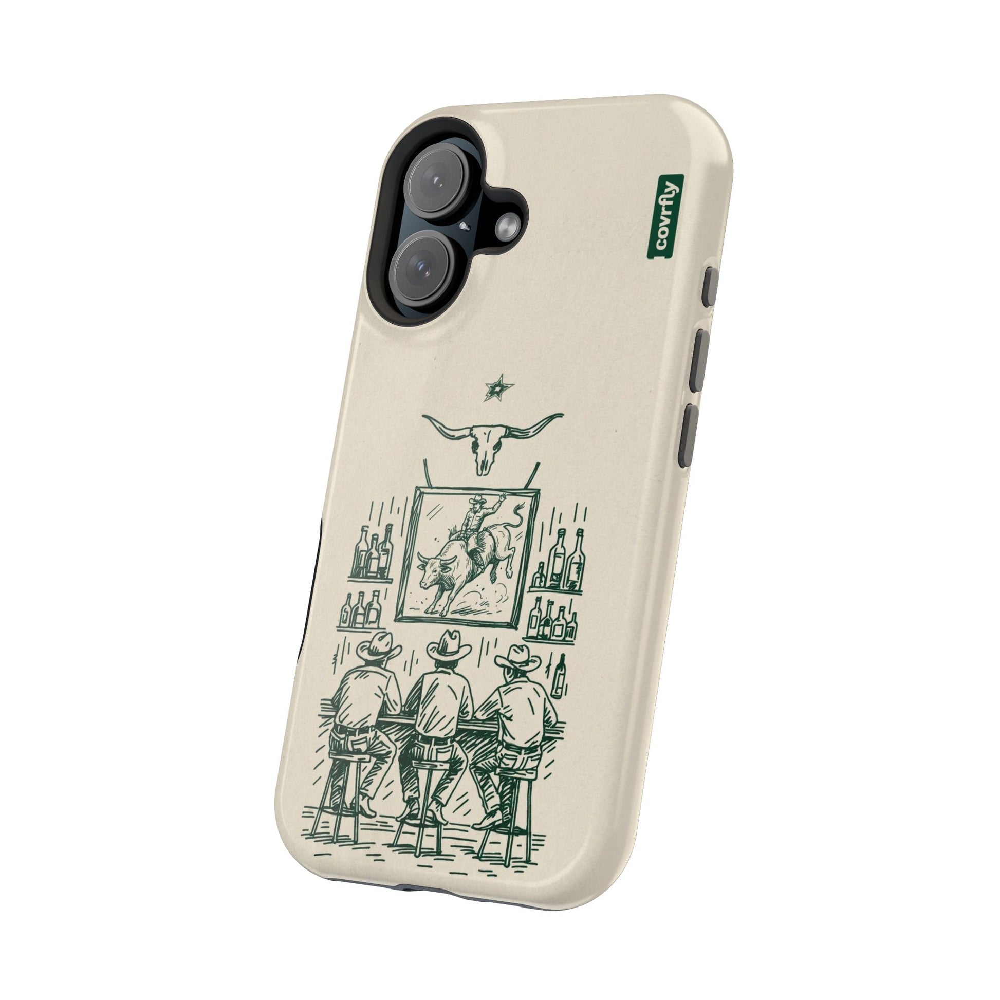 Funda Tres Sillas para iPhone 16 - View 2 - Diseño Premium covrfly