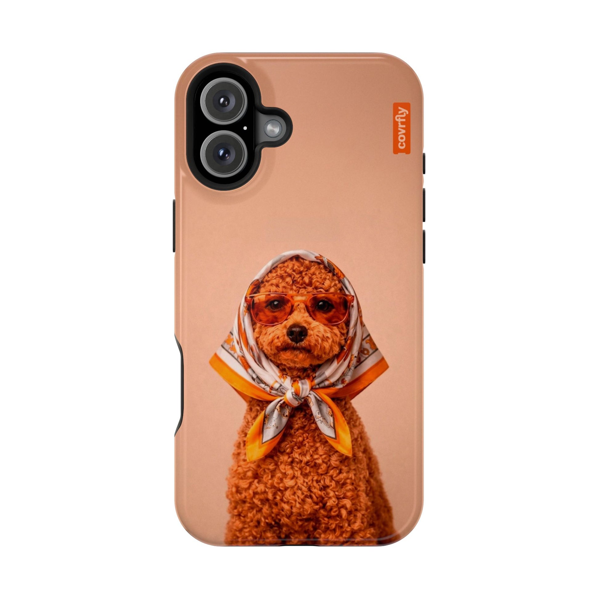 Funda Couture Pup para iPhone 16 Plus - View 1 - Diseño Premium covrfly