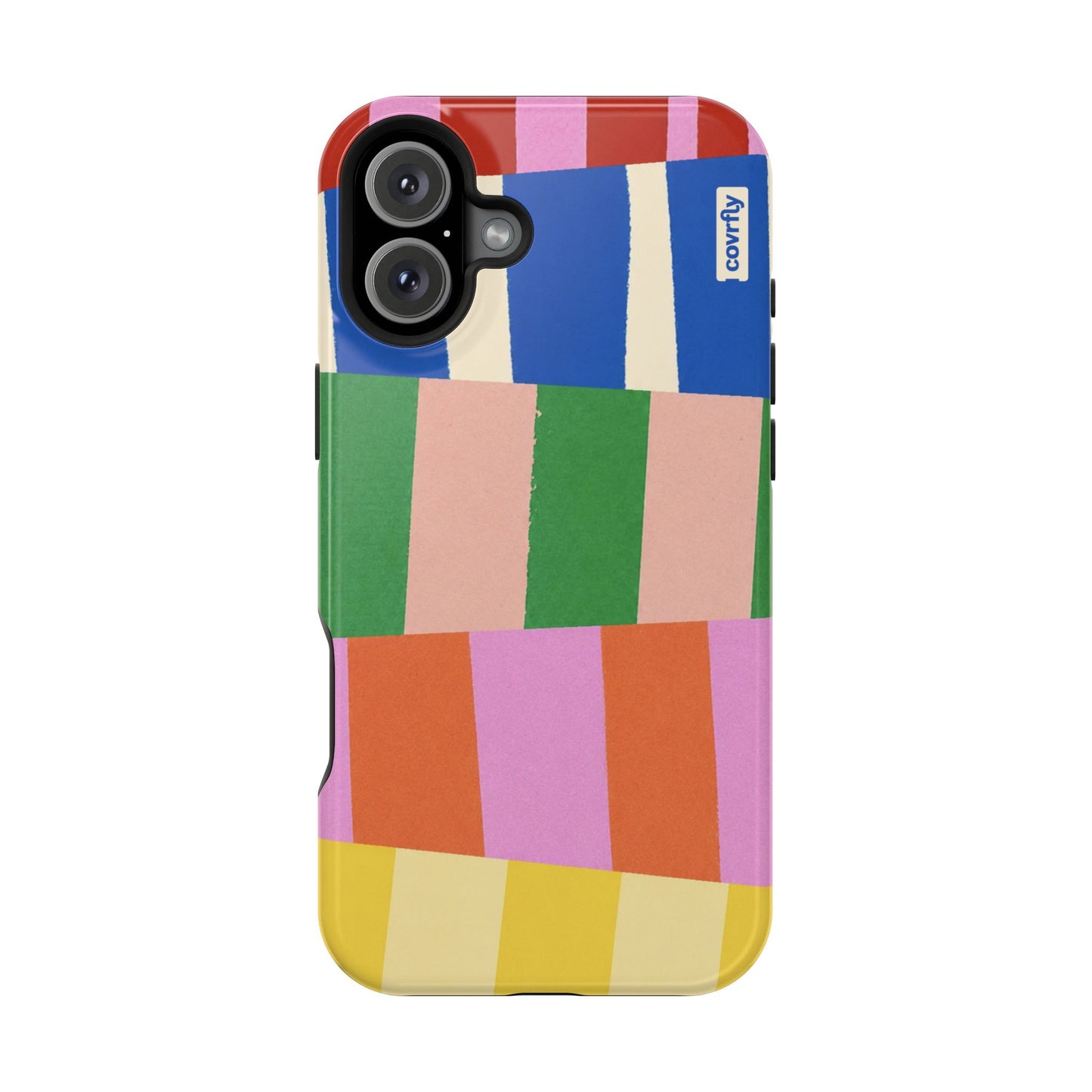 Funda Franjas Rotas para iPhone 16 Plus - View 1 - Diseño Premium covrfly