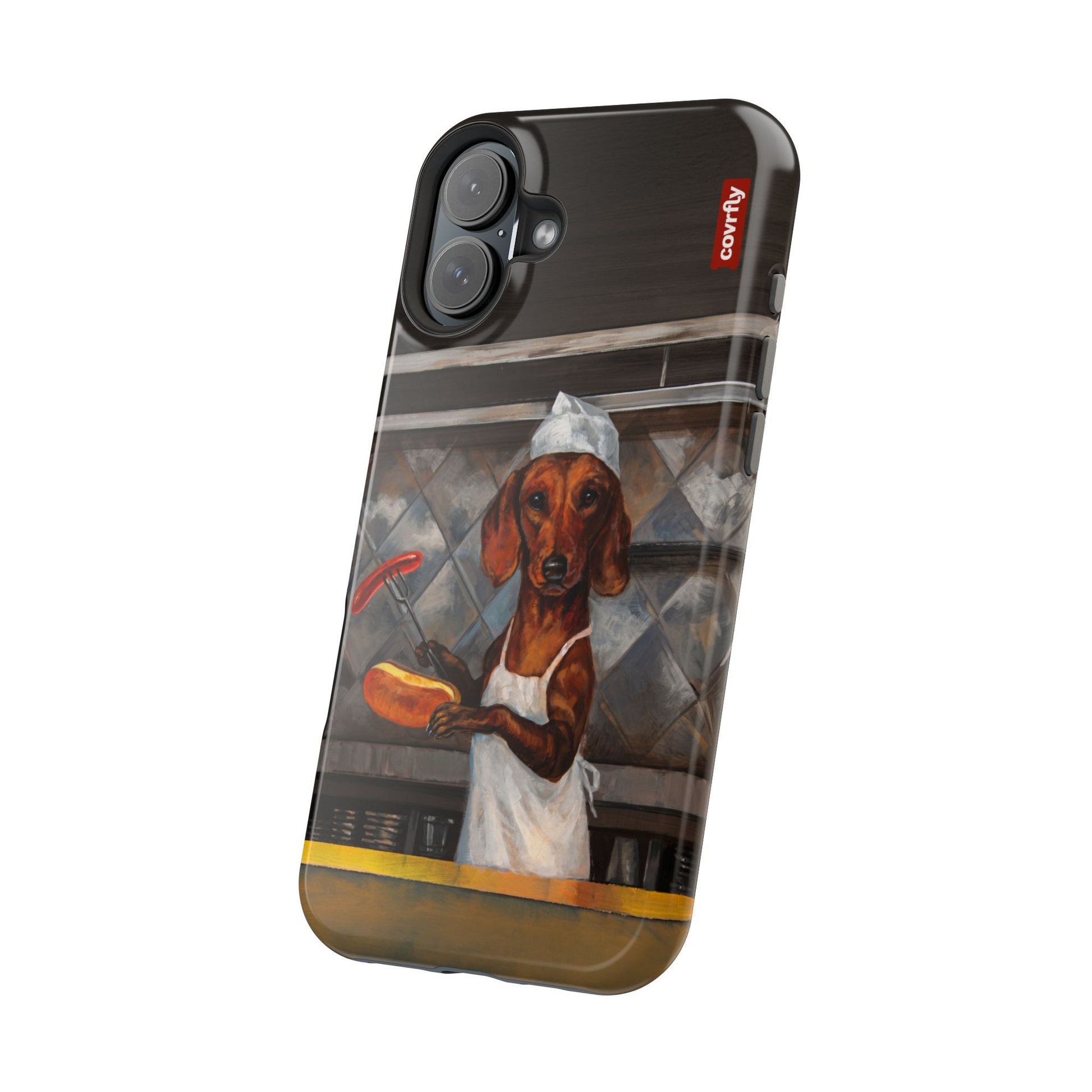 Funda Chef Salchicha para iPhone 16 Plus - View 2 - Diseño Premium covrfly