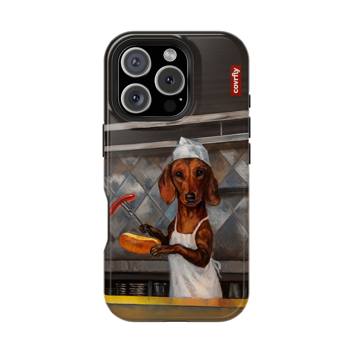 Funda Chef Salchicha para iPhone 16 Pro - View 1 - Diseño Premium covrfly