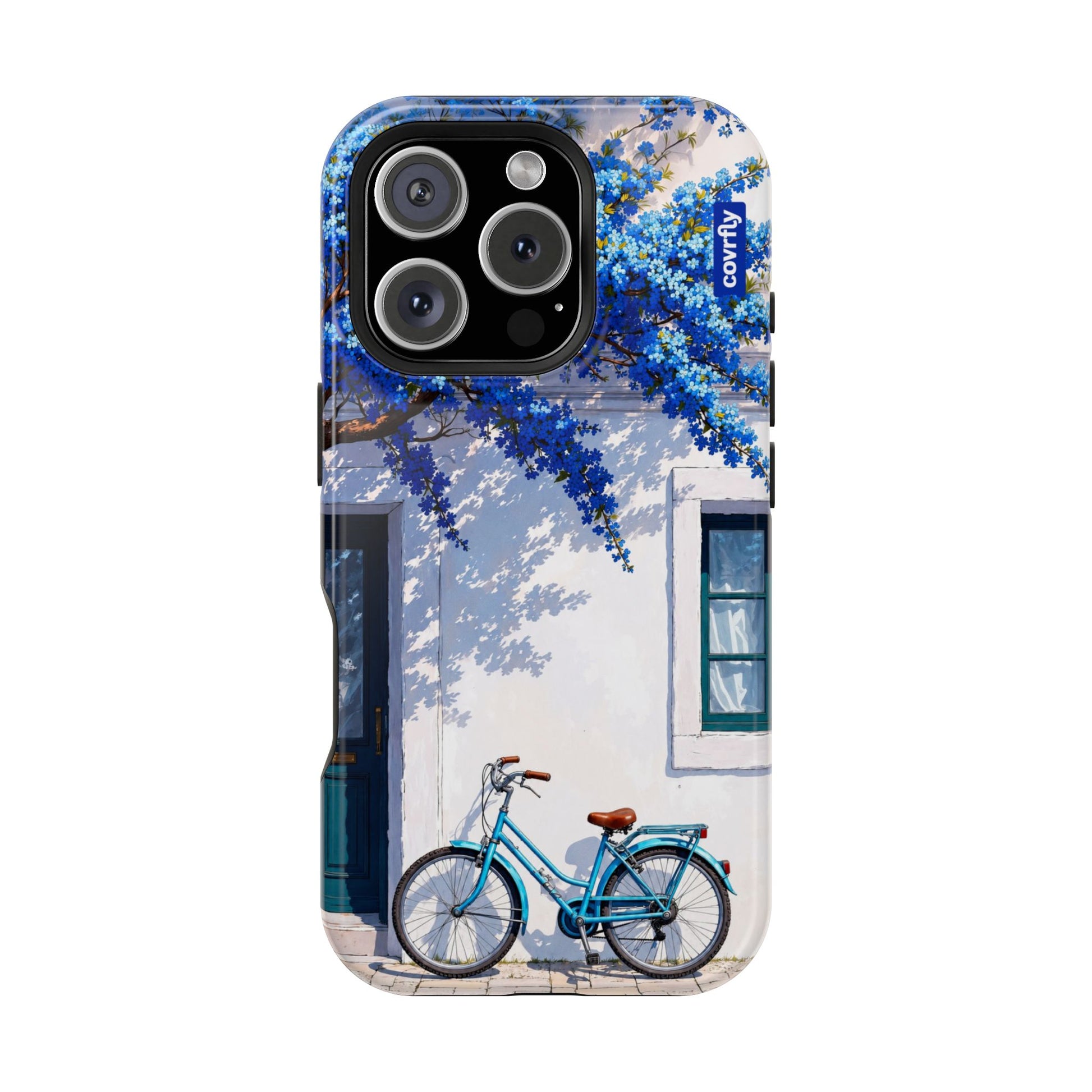 Funda Flores & Ruedas para iPhone 16 Pro - View 1 - Diseño Premium covrfly