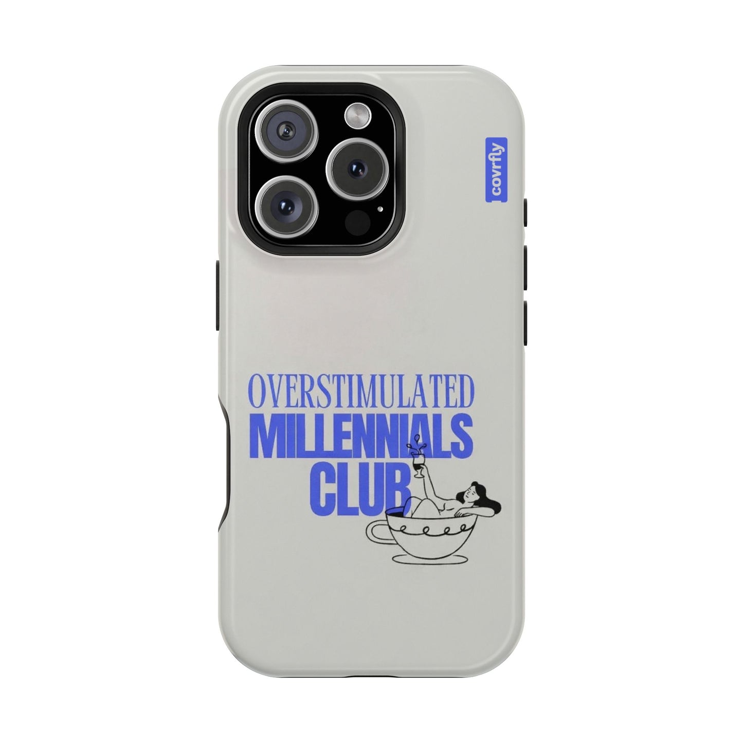 Funda Overstimulated Club para iPhone 16 Pro - View 1 - Diseño Premium covrfly