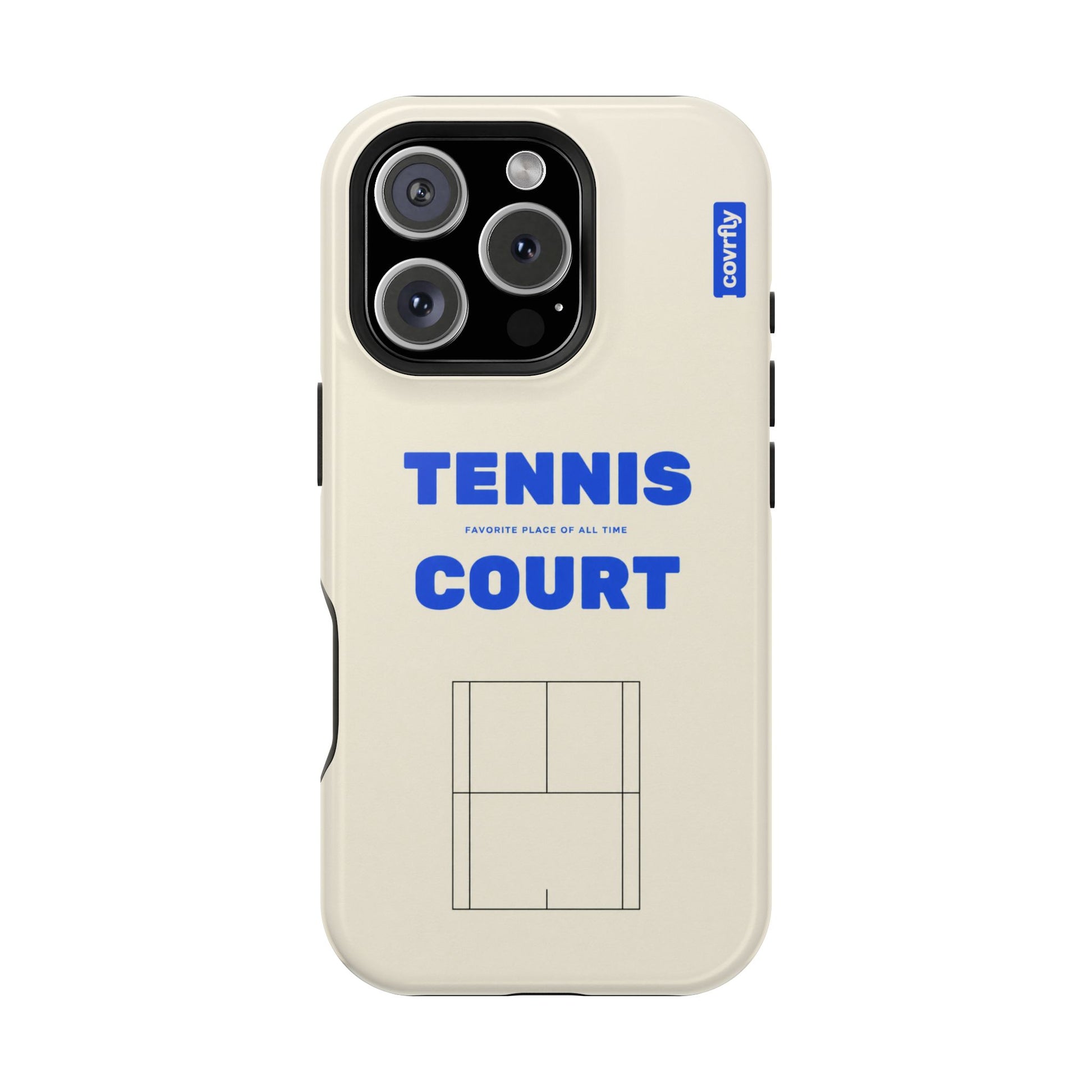 Funda Tennis Court para iPhone 16 Pro - View 1 - Diseño Premium covrfly