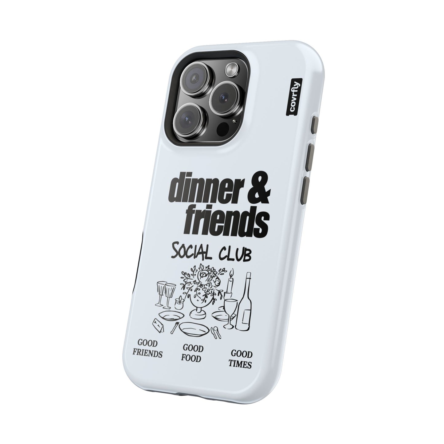 Funda Dinner & Friends para iPhone 16 Pro - View 2 - Diseño Premium covrfly