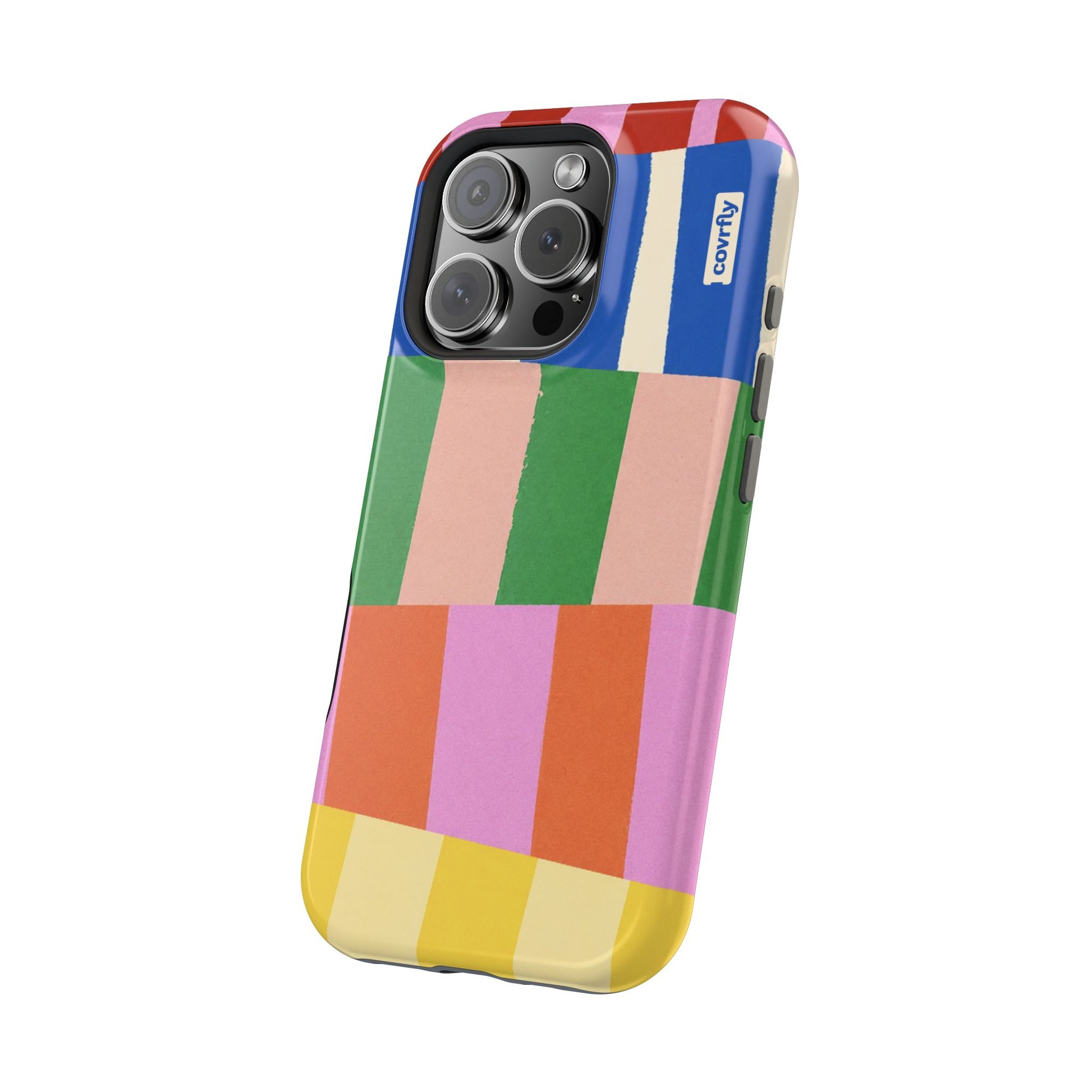 Funda Franjas Rotas para iPhone 16 Pro - View 2 - Diseño Premium covrfly