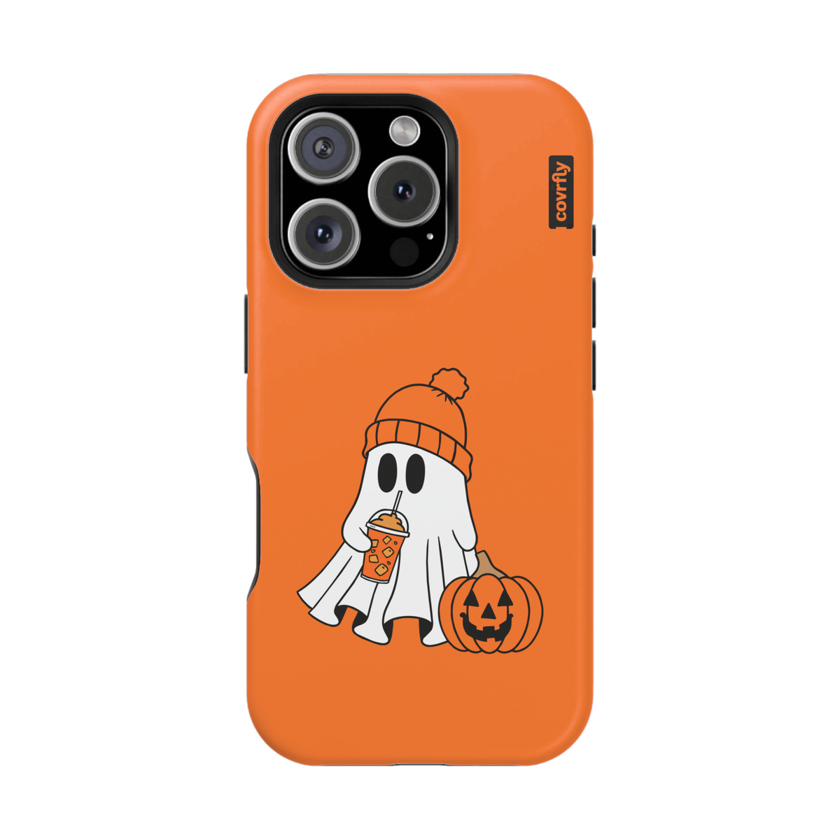 Funda Boo Latte para iPhone 16 Pro Matte Premium - View 1 - Diseño Premium covrfly