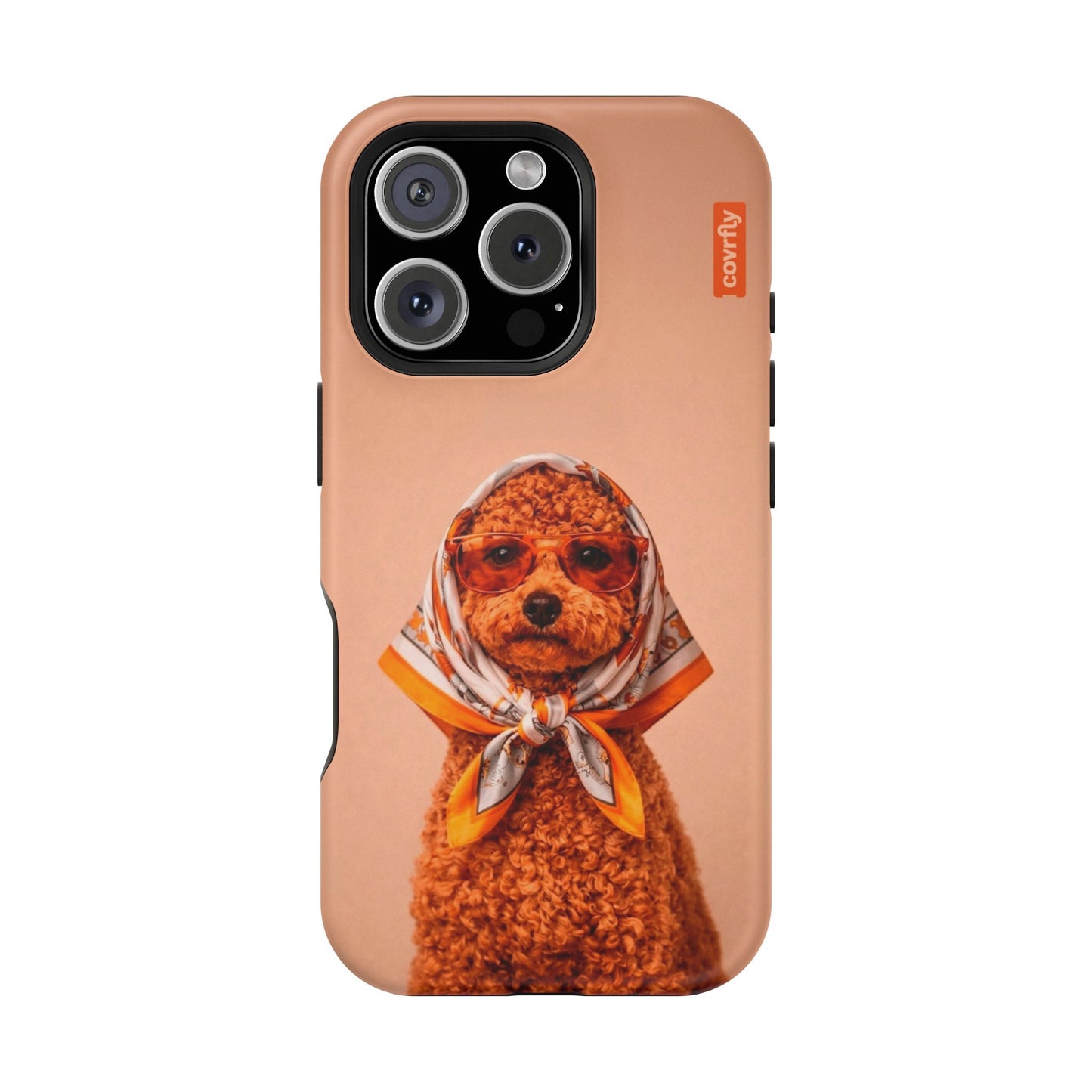 Funda Couture Pup para iPhone 16 Pro Matte Premium - View 1 - Diseño Premium covrfly