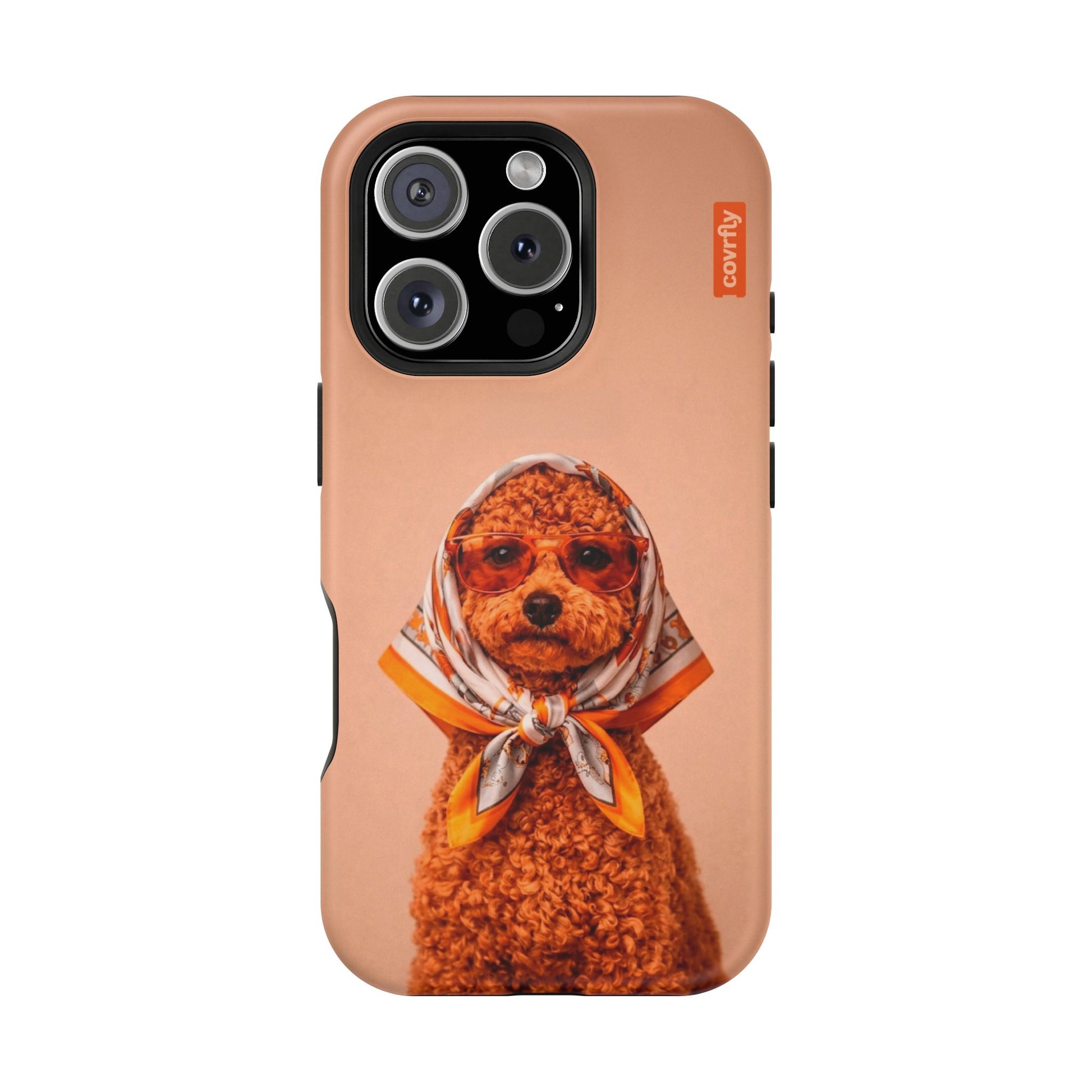 Funda Couture Pup para iPhone 16 Pro Matte Premium - View 1 - Diseño Premium covrfly