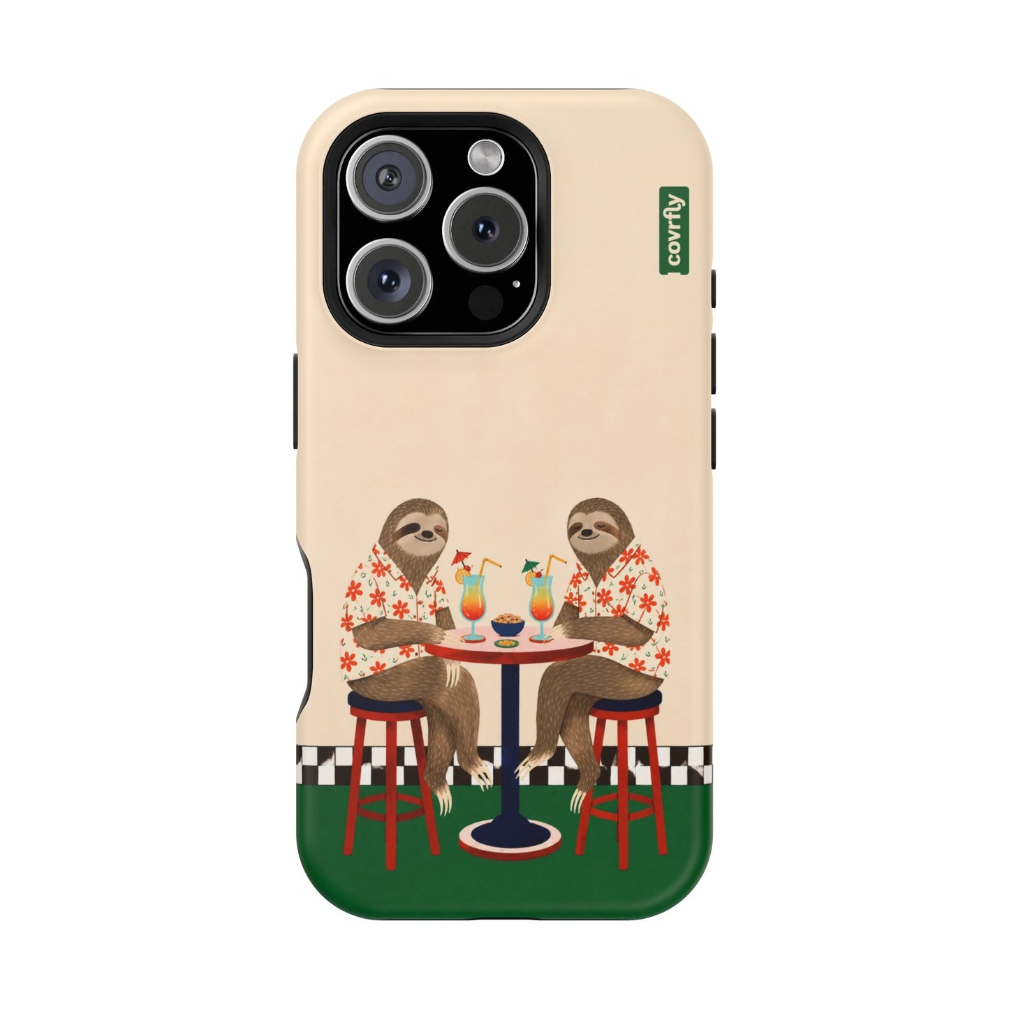 Funda Dos Perezas para iPhone 16 Pro Matte Premium - View 1 - Diseño Premium covrfly