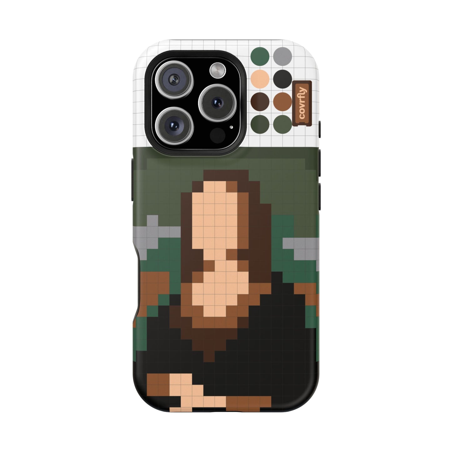 Funda Pixel Lisa para iPhone 16 Pro Matte Premium - View 1 - Diseño Premium covrfly