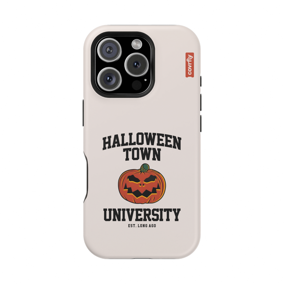 Funda Spooky Alumni para iPhone 16 Pro Matte Premium - View 1 - Diseño Premium covrfly