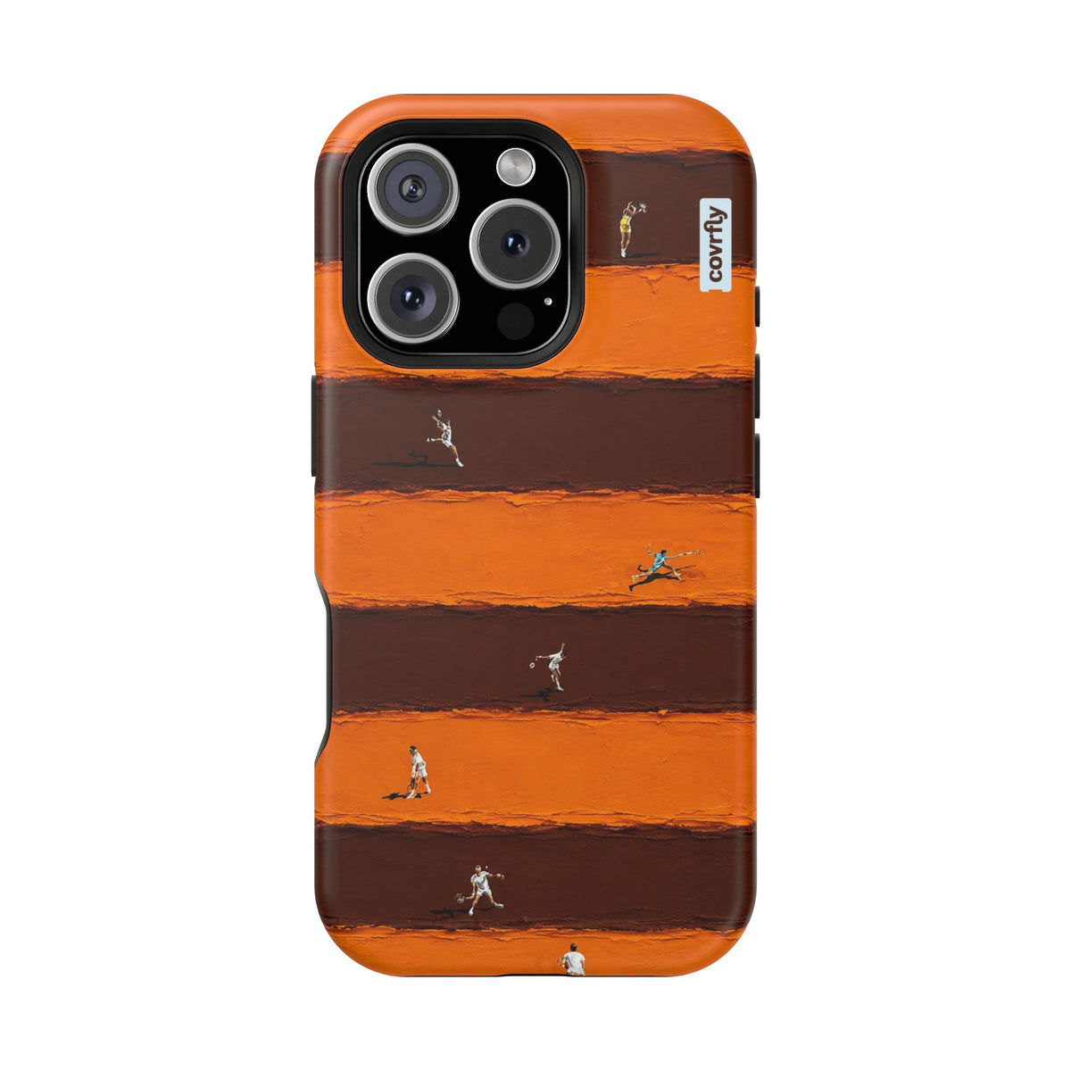 Funda Tenis Miniatura para iPhone 16 Pro Matte Premium - View 1 - Diseño Premium covrfly
