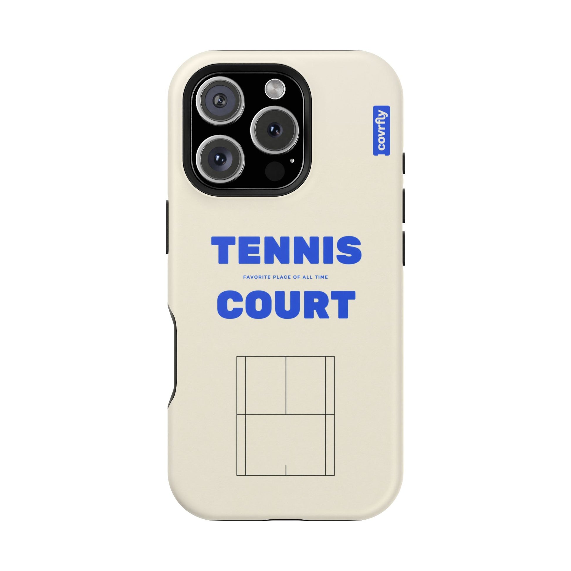 Funda Tennis Court para iPhone 16 Pro Matte Premium - View 1 - Diseño Premium covrfly