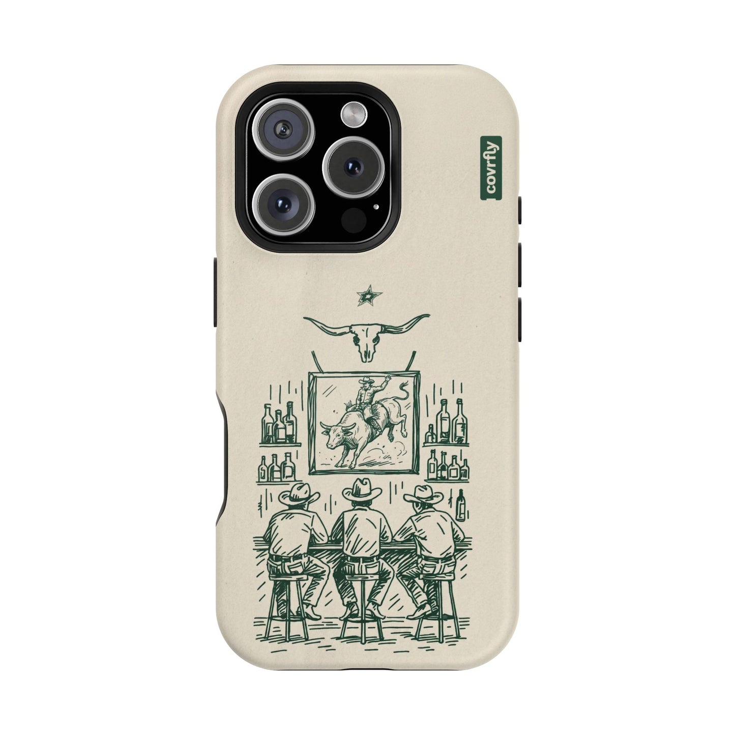 Funda Tres Sillas para iPhone 16 Pro Matte Premium - View 1 - Diseño Premium covrfly