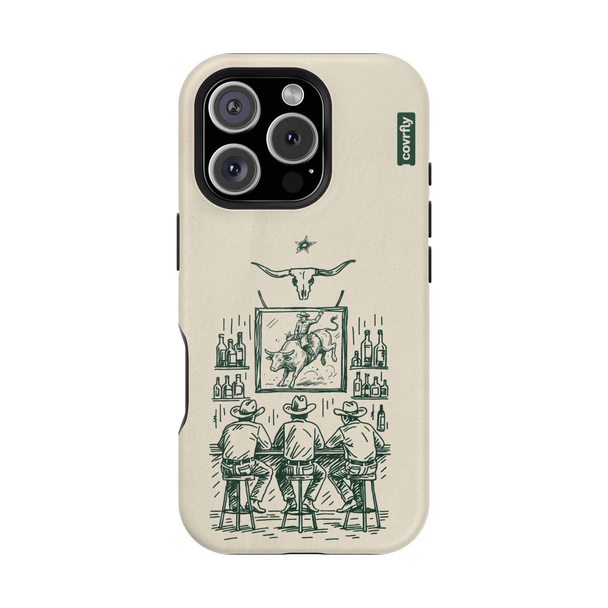 Funda Tres Sillas para iPhone 16 Pro Matte Premium - View 1 - Diseño Premium covrfly