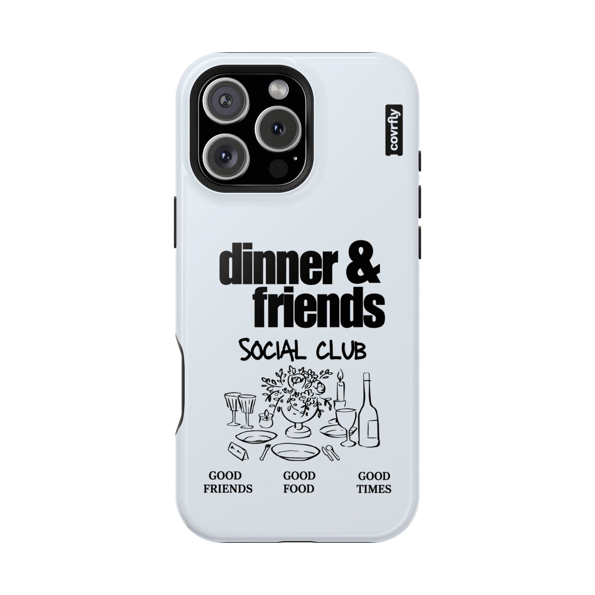 Funda Dinner & Friends para iPhone 16 Pro Max - View 1 - Diseño Premium covrfly