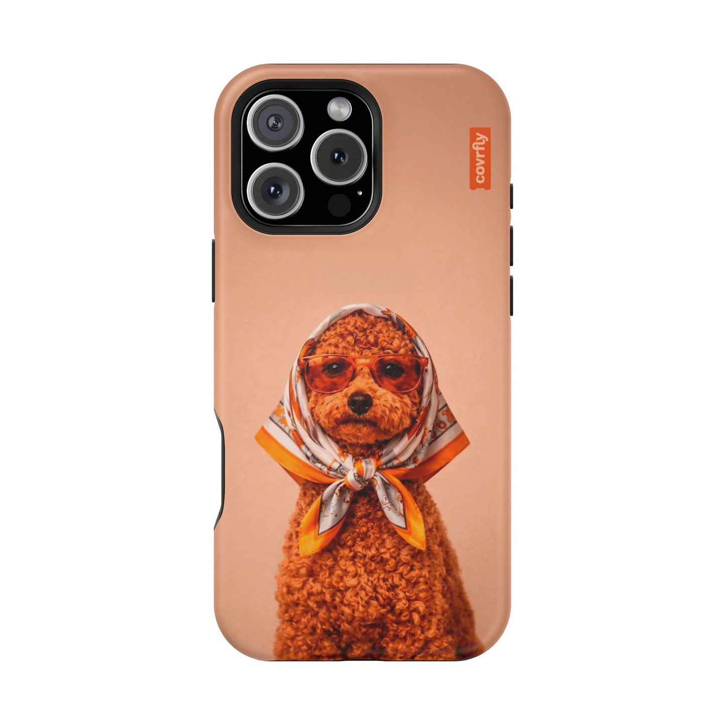 Funda Couture Pup para iPhone 16 Pro Max Matte Premium - View 1 - Diseño Premium covrfly