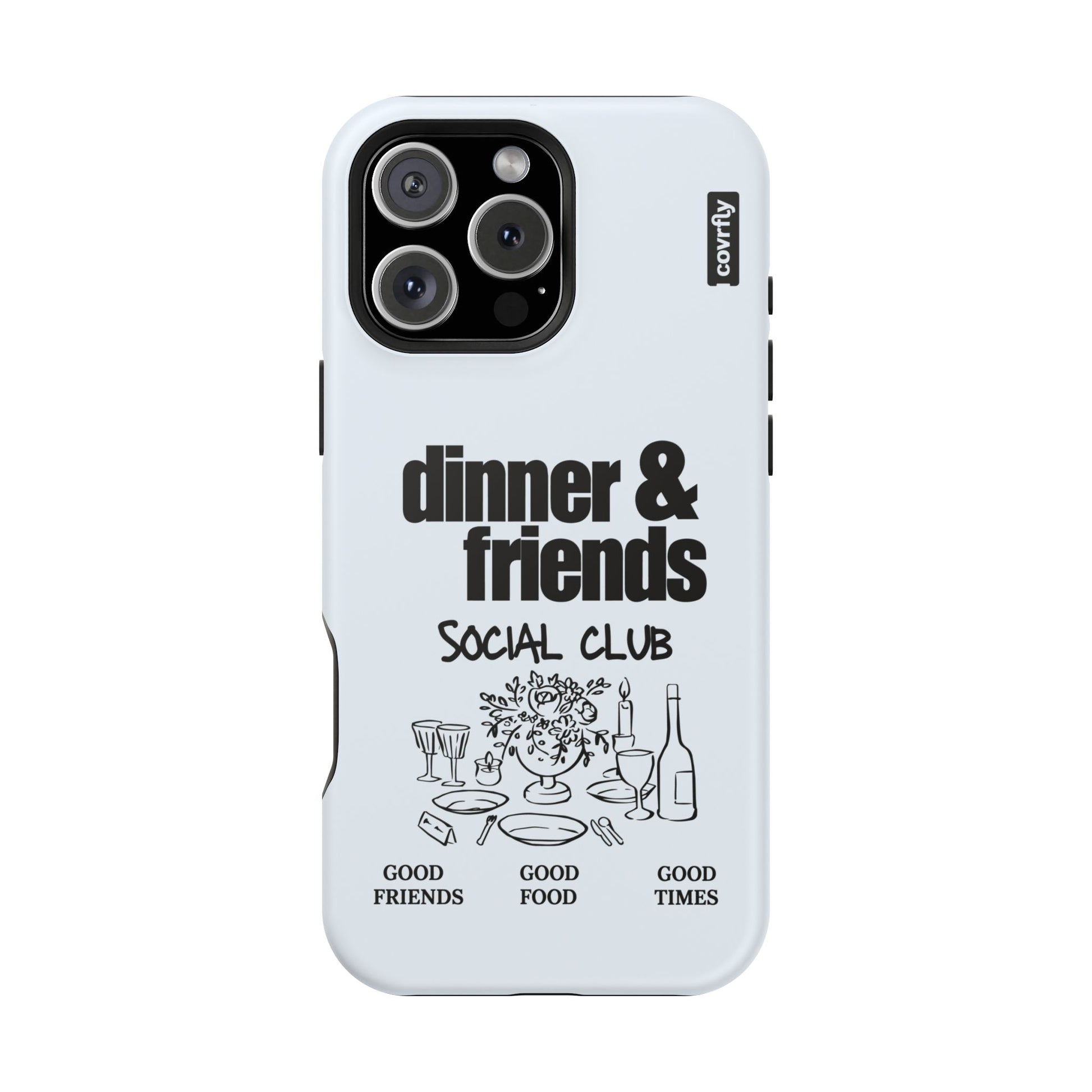 Funda Dinner & Friends para iPhone 16 Pro Max Matte Premium - View 1 - Diseño Premium covrfly