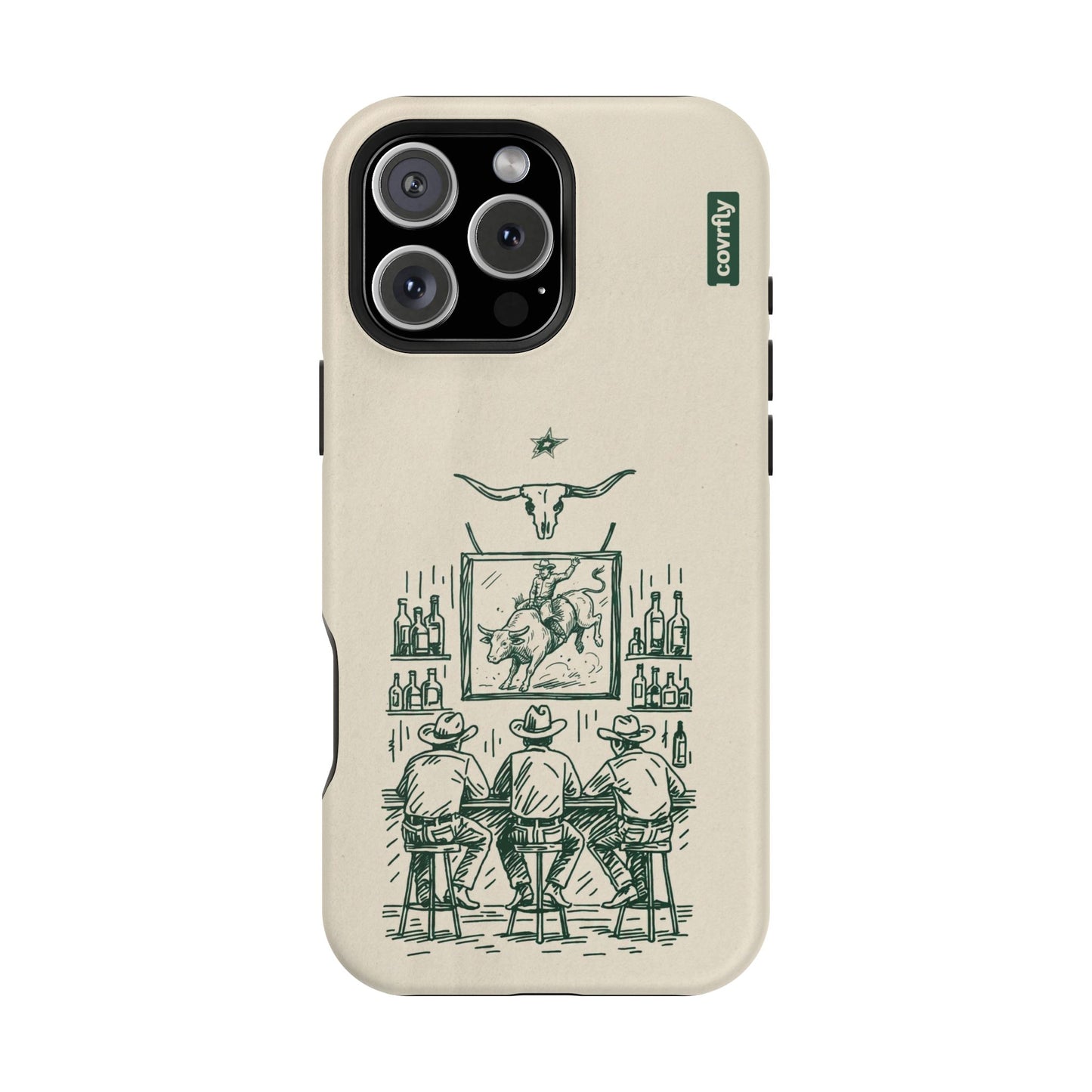 Funda Tres Sillas para iPhone 16 Pro Max Matte Premium - View 1 - Diseño Premium covrfly