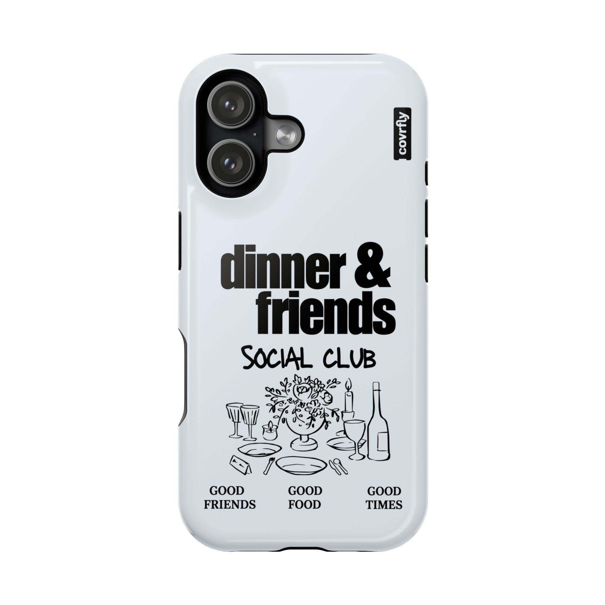Funda Dinner & Friends para iPhone 17 - View 1 - Diseño Premium covrfly