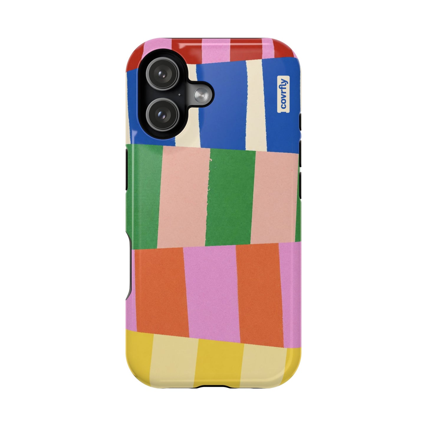 Funda Franjas Rotas para iPhone 17 - View 1 - Diseño Premium covrfly