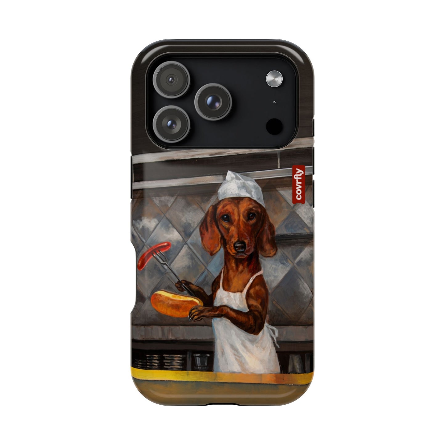 Funda Chef Salchicha para iPhone 17 Pro - View 1 - Diseño Premium covrfly