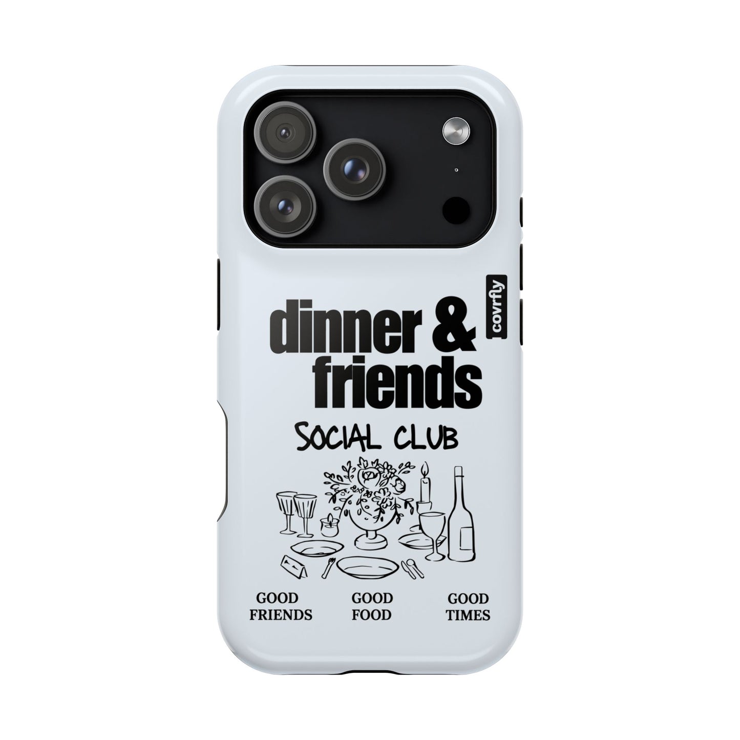Funda Dinner & Friends para iPhone 17 Pro - View 1 - Diseño Premium covrfly