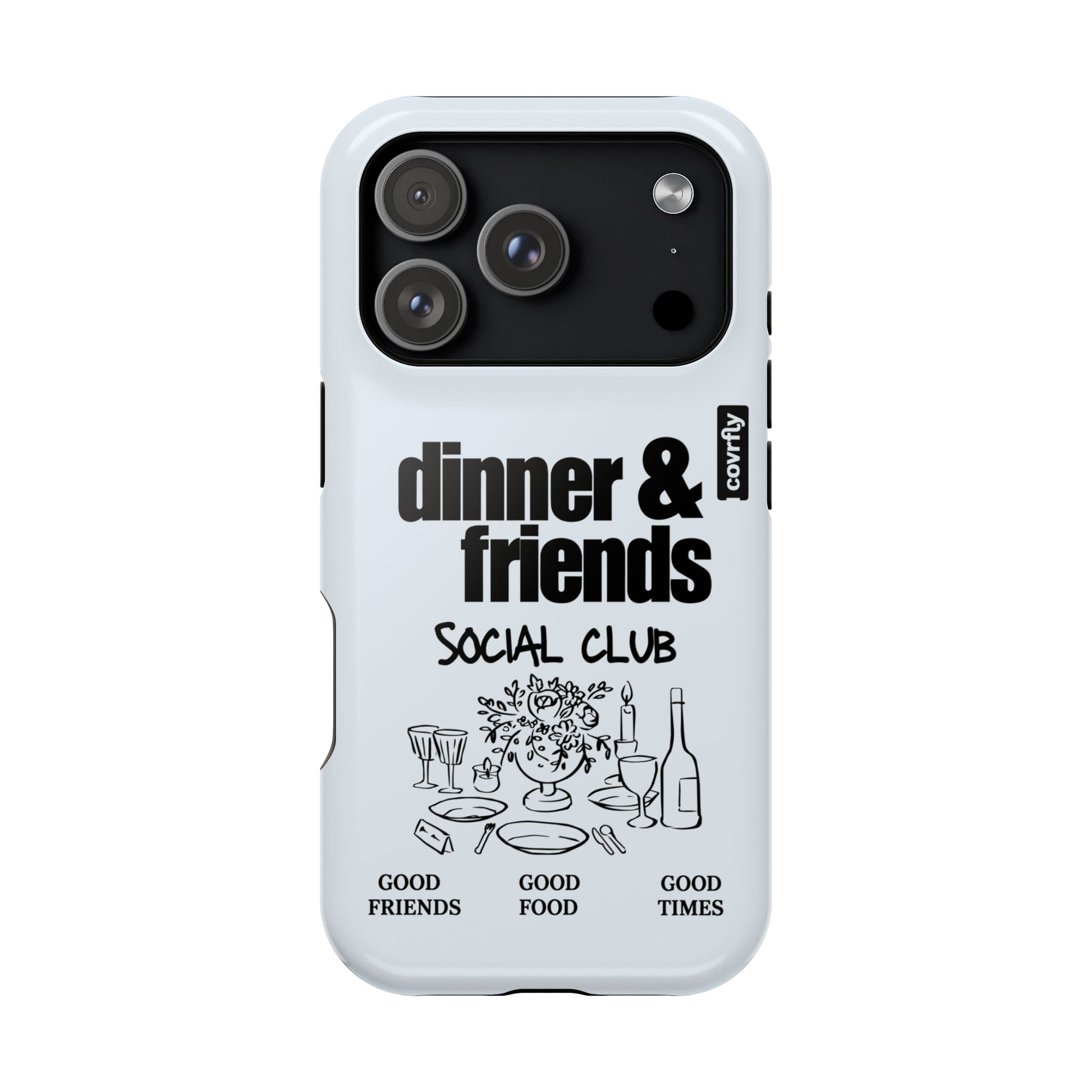 Funda Dinner & Friends para iPhone 17 Pro - View 1 - Diseño Premium covrfly