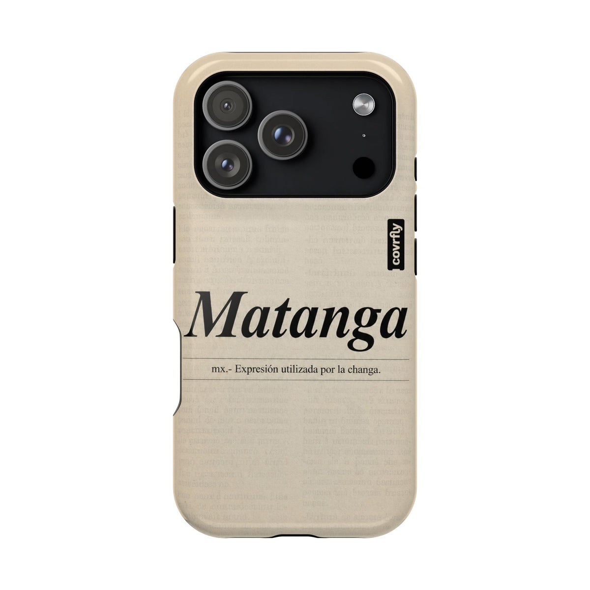 Funda Matanga Dijo para iPhone 17 Pro - View 1 - Diseño Premium covrfly