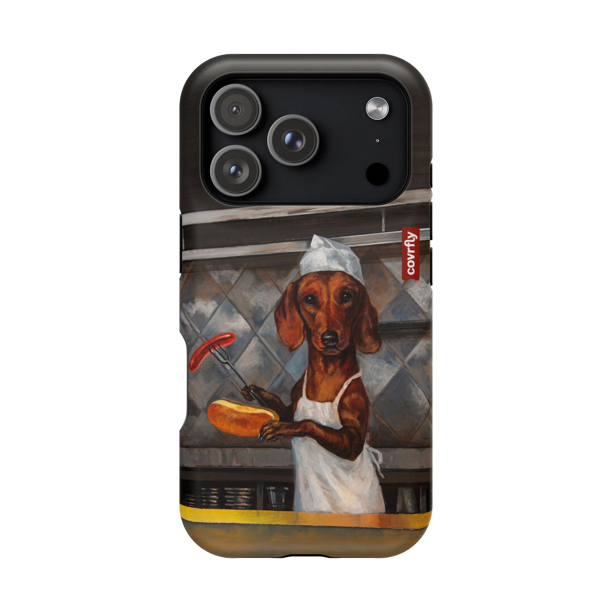 Funda Chef Salchicha para iPhone 17 Pro Matte Premium - View 1 - Diseño Premium covrfly