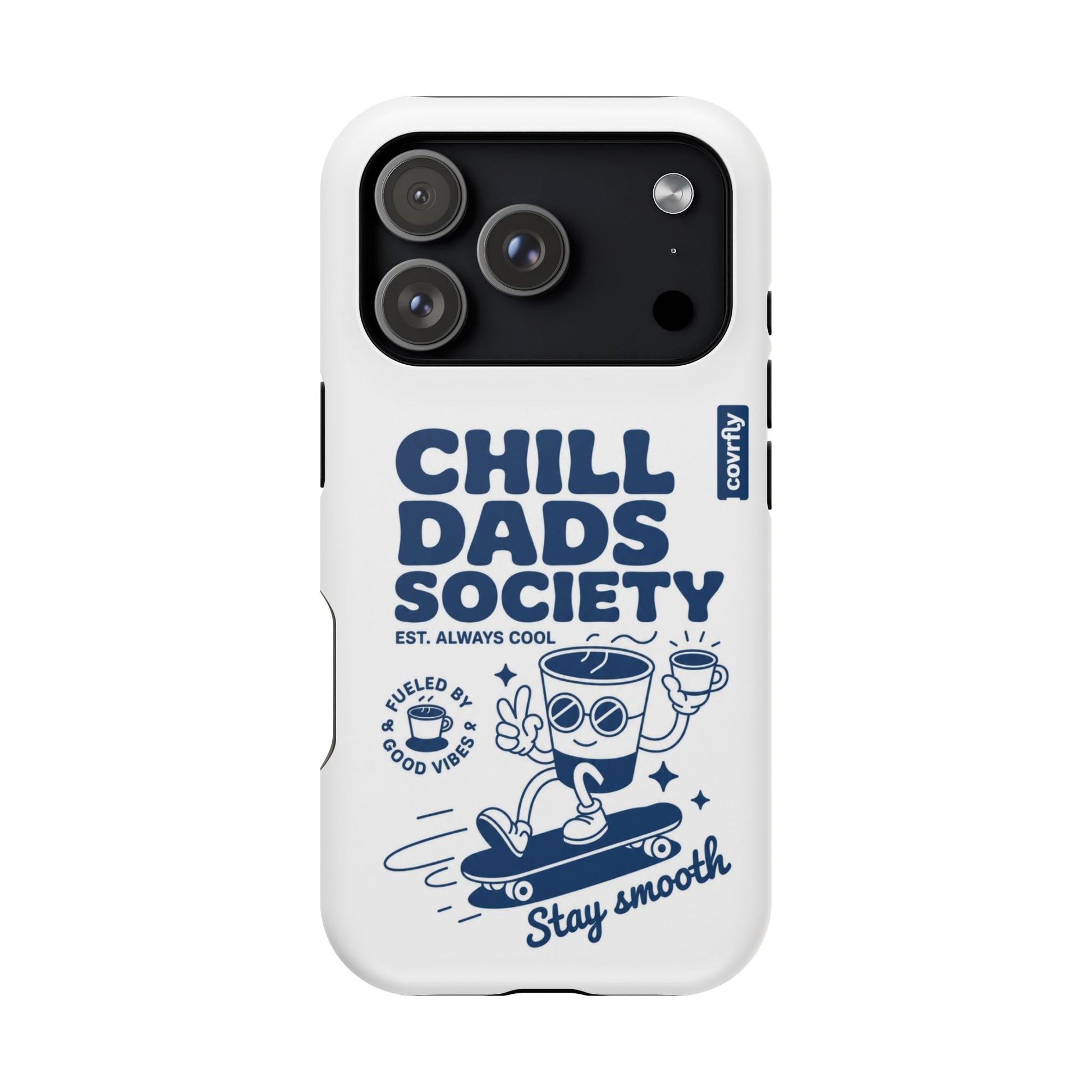 Funda Chill Dads para iPhone 17 Pro Matte Premium - View 1 - Diseño Premium covrfly