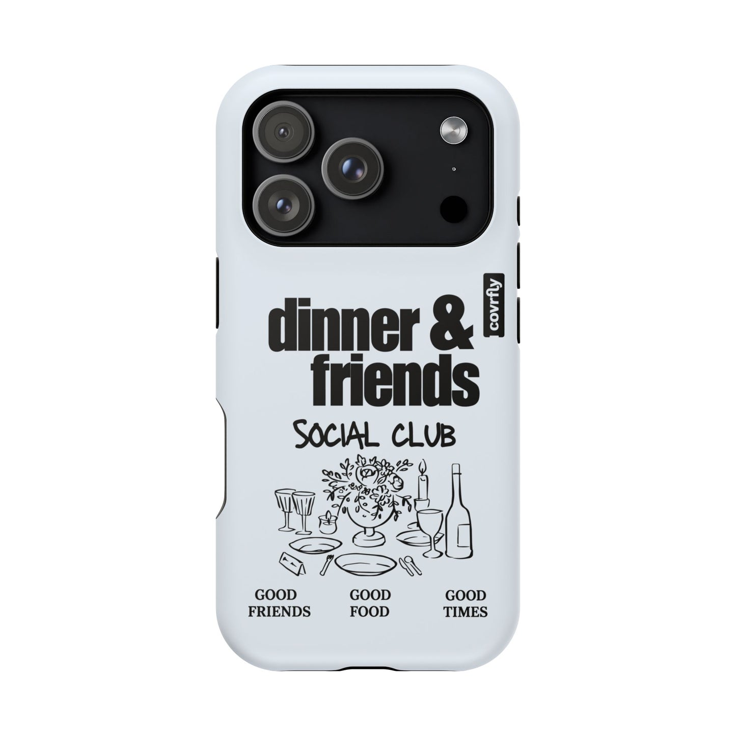 Funda Dinner & Friends para iPhone 17 Pro Matte Premium - View 1 - Diseño Premium covrfly