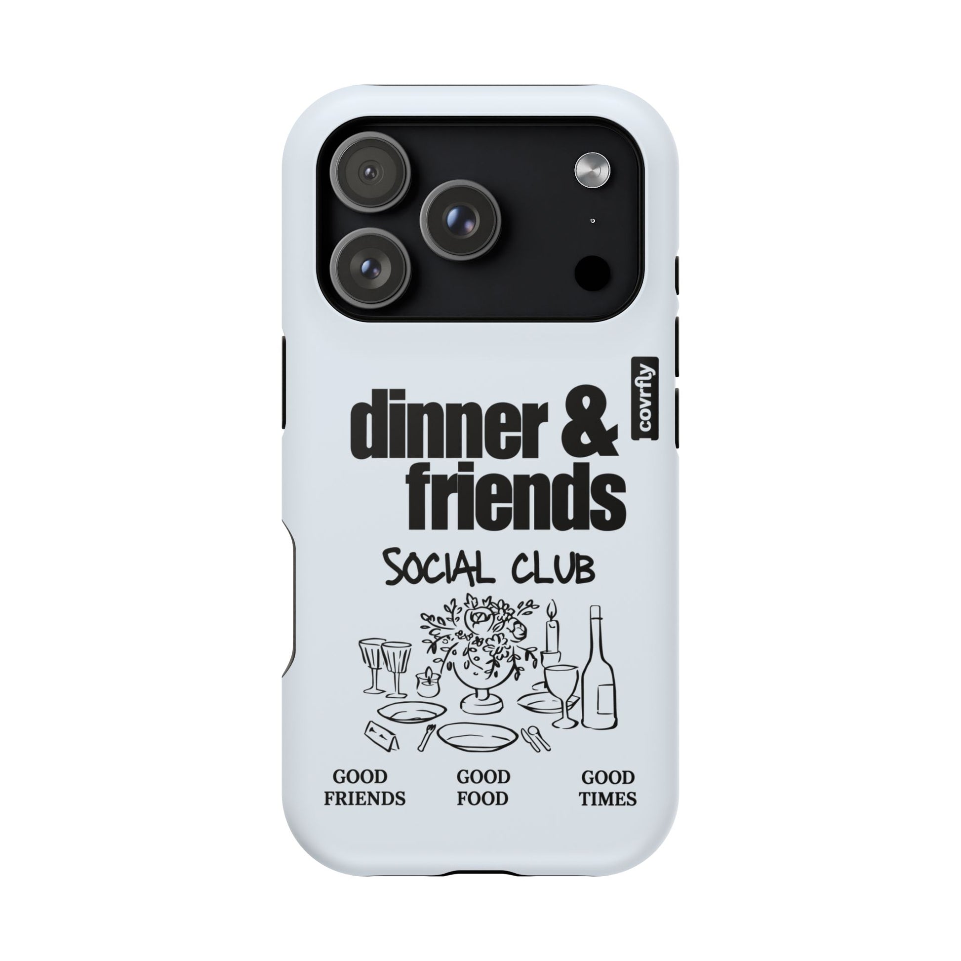 Funda Dinner & Friends para iPhone 17 Pro Matte Premium - View 1 - Diseño Premium covrfly