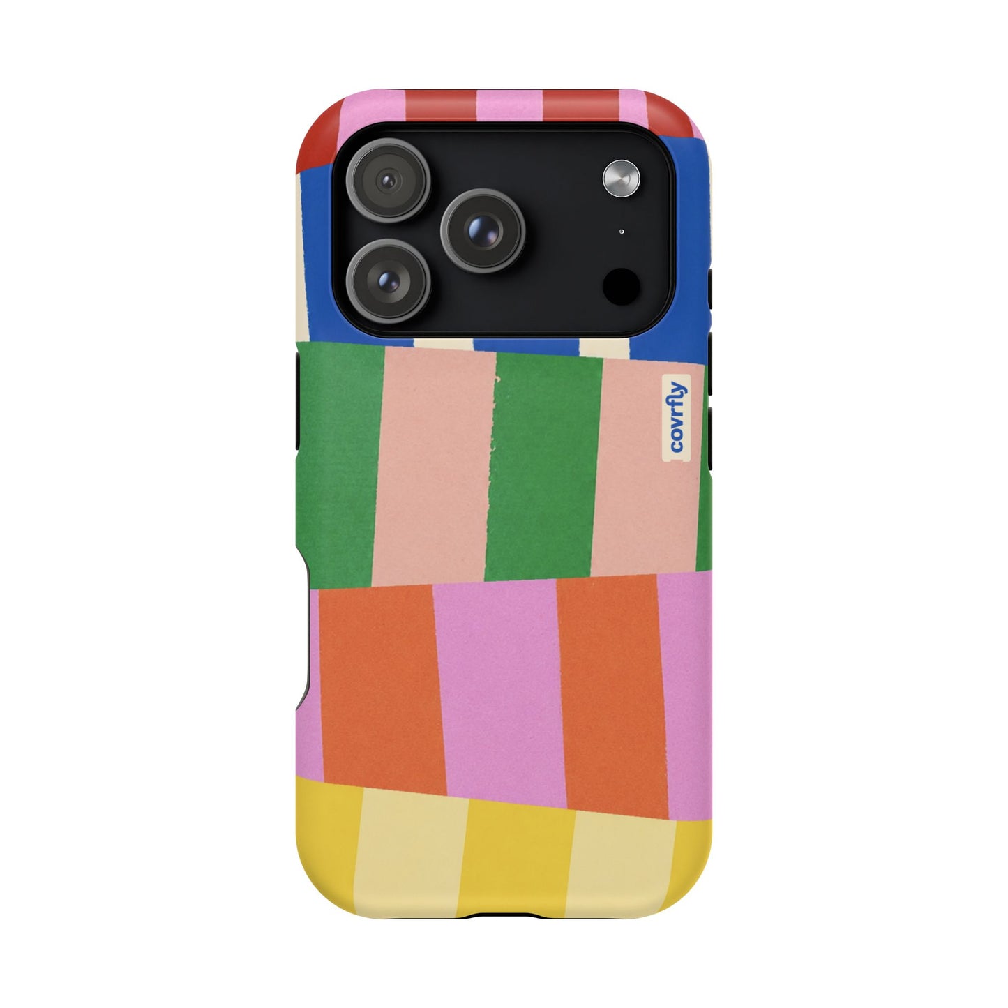 Funda Franjas Rotas para iPhone 17 Pro Matte Premium - View 1 - Diseño Premium covrfly
