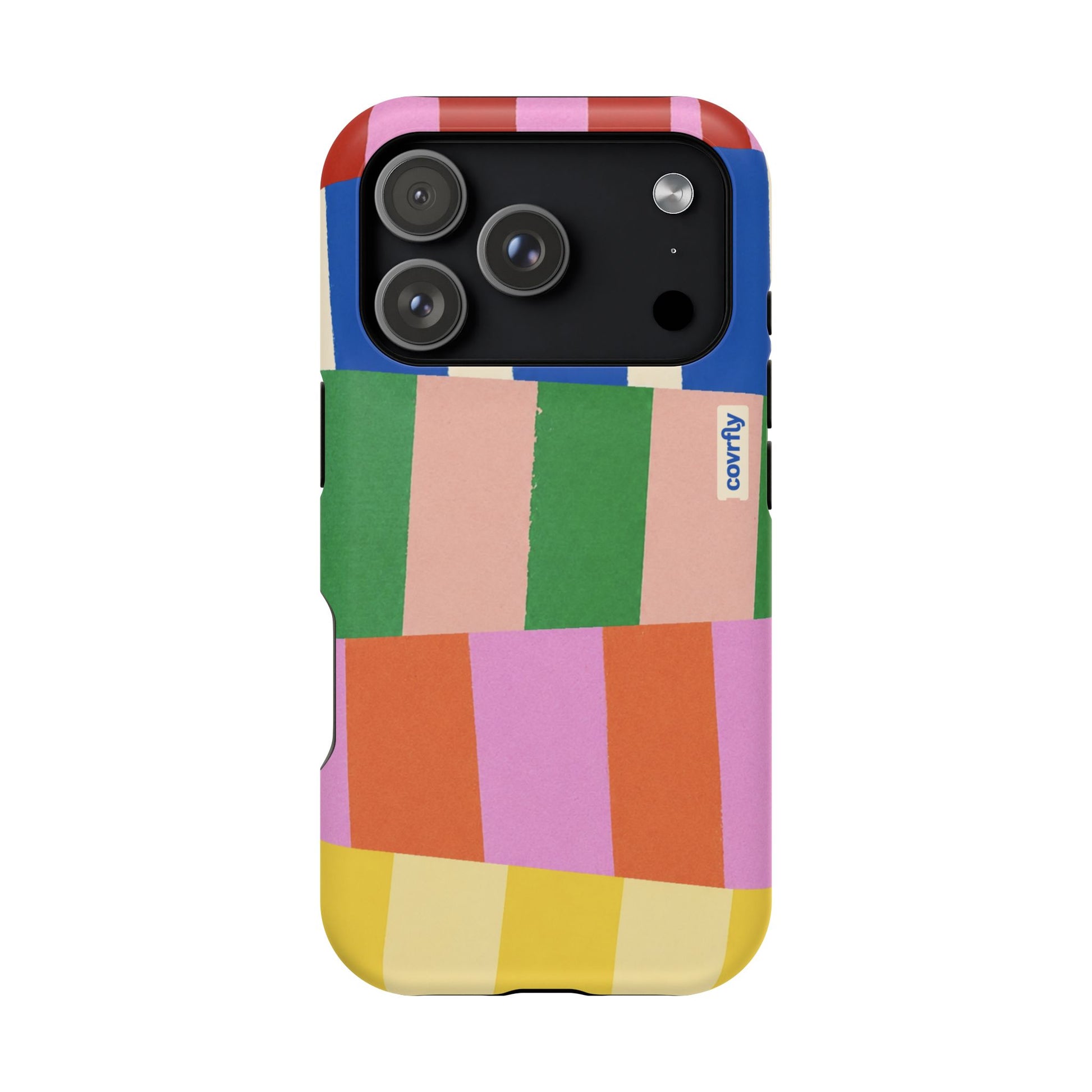 Funda Franjas Rotas para iPhone 17 Pro Matte Premium - View 1 - Diseño Premium covrfly