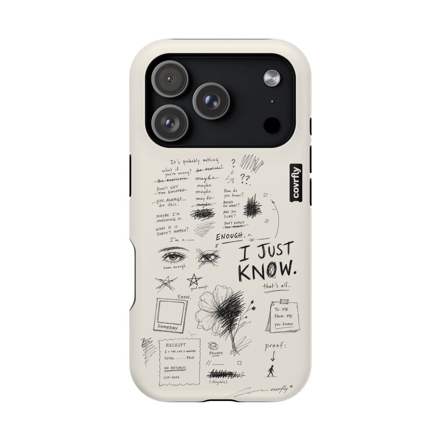 Funda I Just Know para iPhone 17 Pro Matte Premium - View 1 - Diseño Premium covrfly