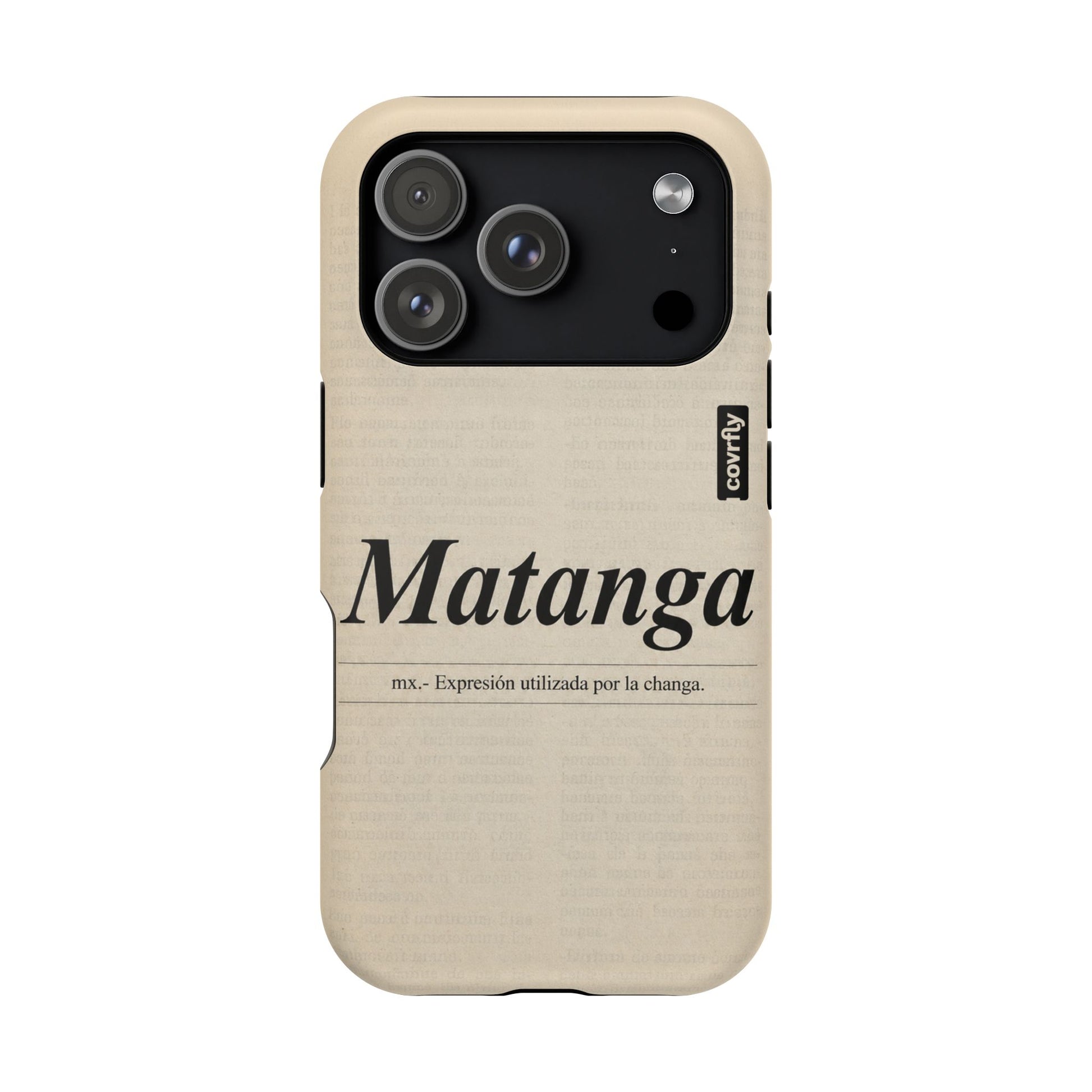 Funda Matanga Dijo para iPhone 17 Pro Matte Premium - View 1 - Diseño Premium covrfly