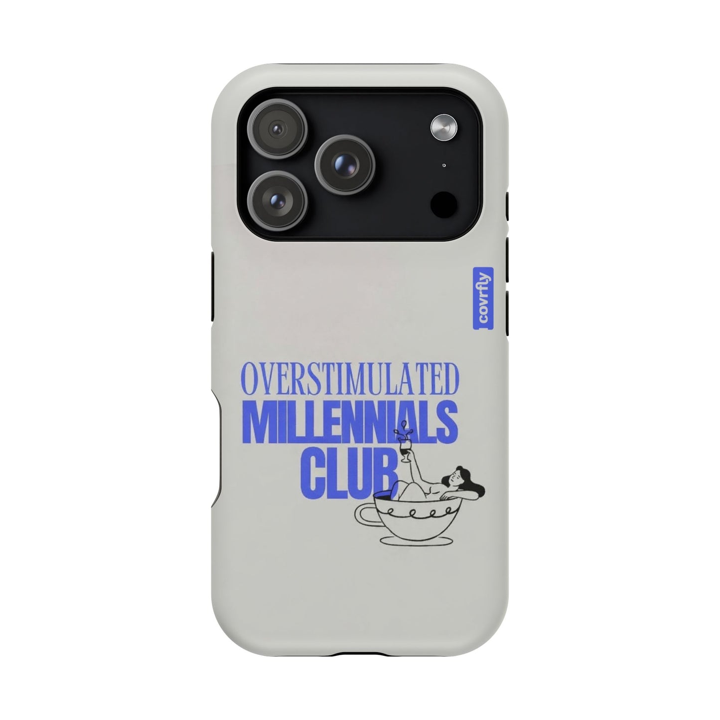 Funda Overstimulated Club para iPhone 17 Pro Matte Premium - View 1 - Diseño Premium covrfly