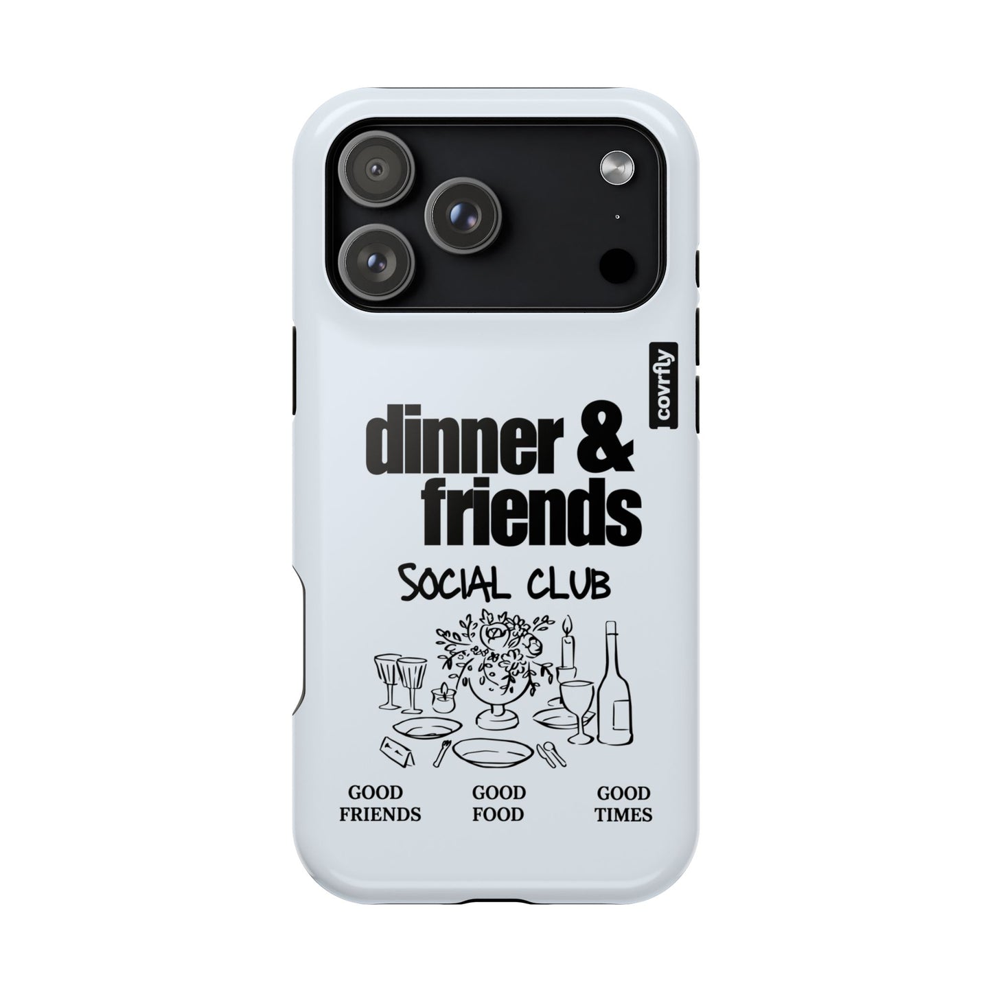 Funda Dinner & Friends para iPhone 17 Pro Max - View 1 - Diseño Premium covrfly