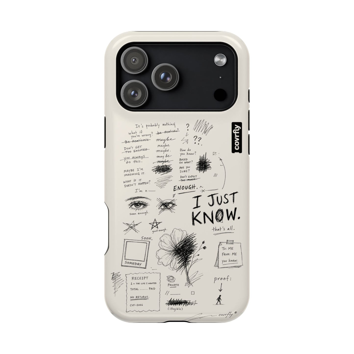 Funda I Just Know para iPhone 17 Pro Max - View 1 - Diseño Premium covrfly